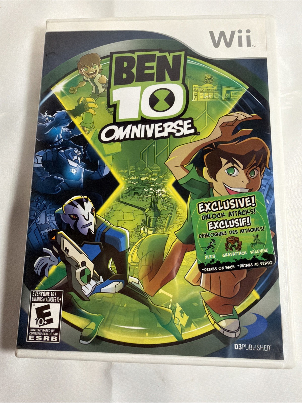 Wii Ben 10 Omniverse Game case and disc no Manual. Working Tested