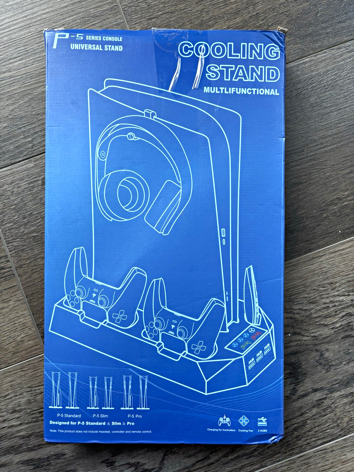 Brand New PS5 Universal Stand White w/ Dual Cooling Fans, Charging Dock, USB Hub