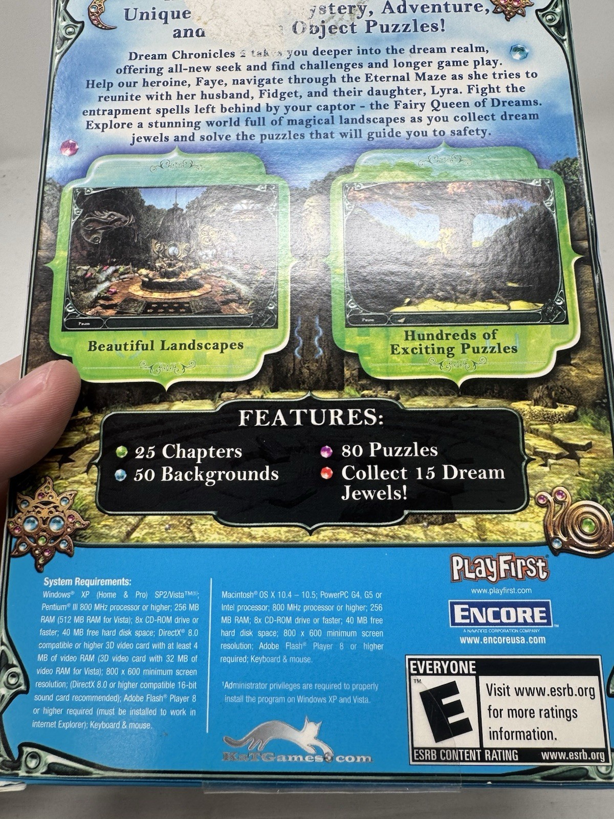 Dream Chronicles 2 The Eternal Maze Adventure PC CD ROM Game Win/Mac Playfirst