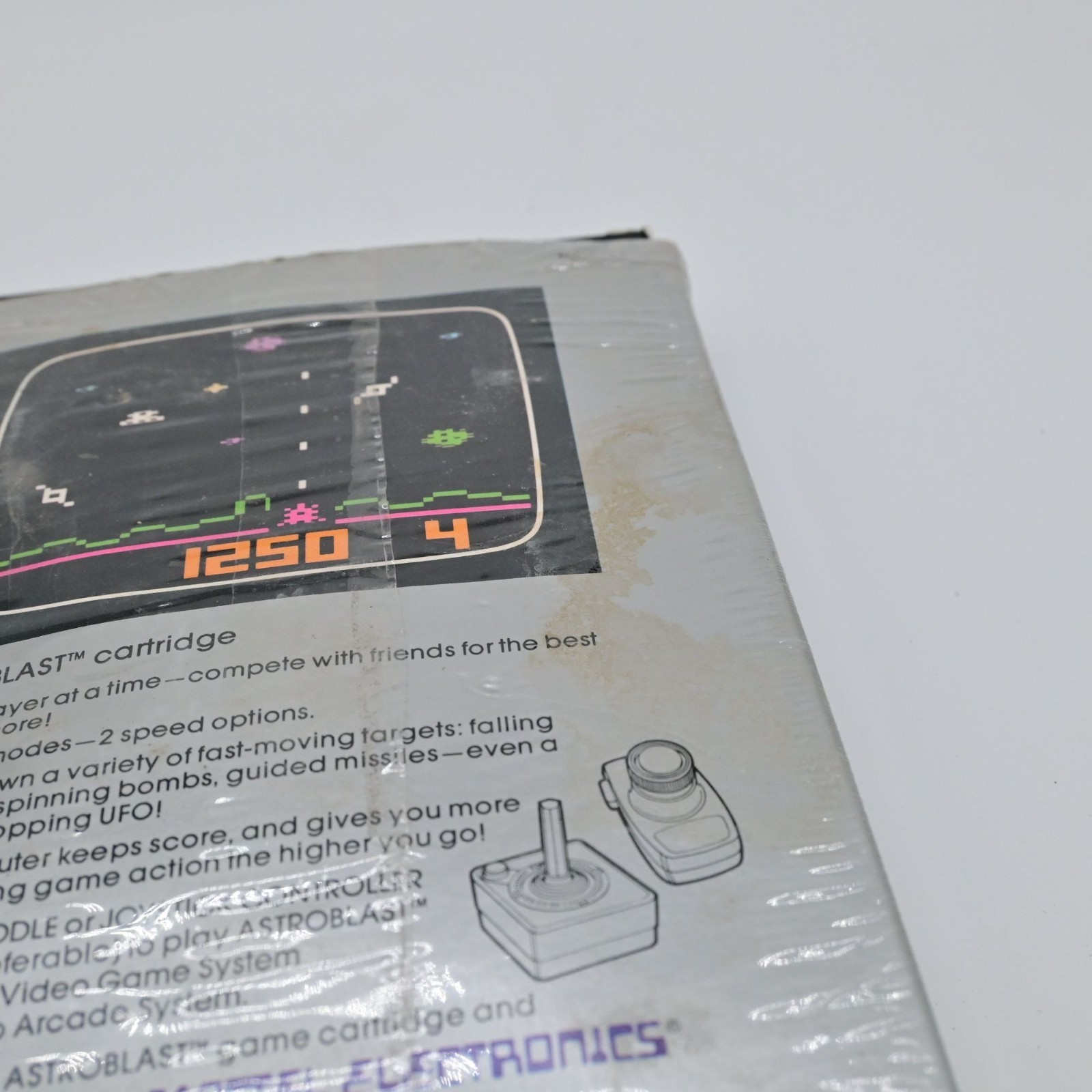 Astroblast Video Game Cartridge For Atari With Box