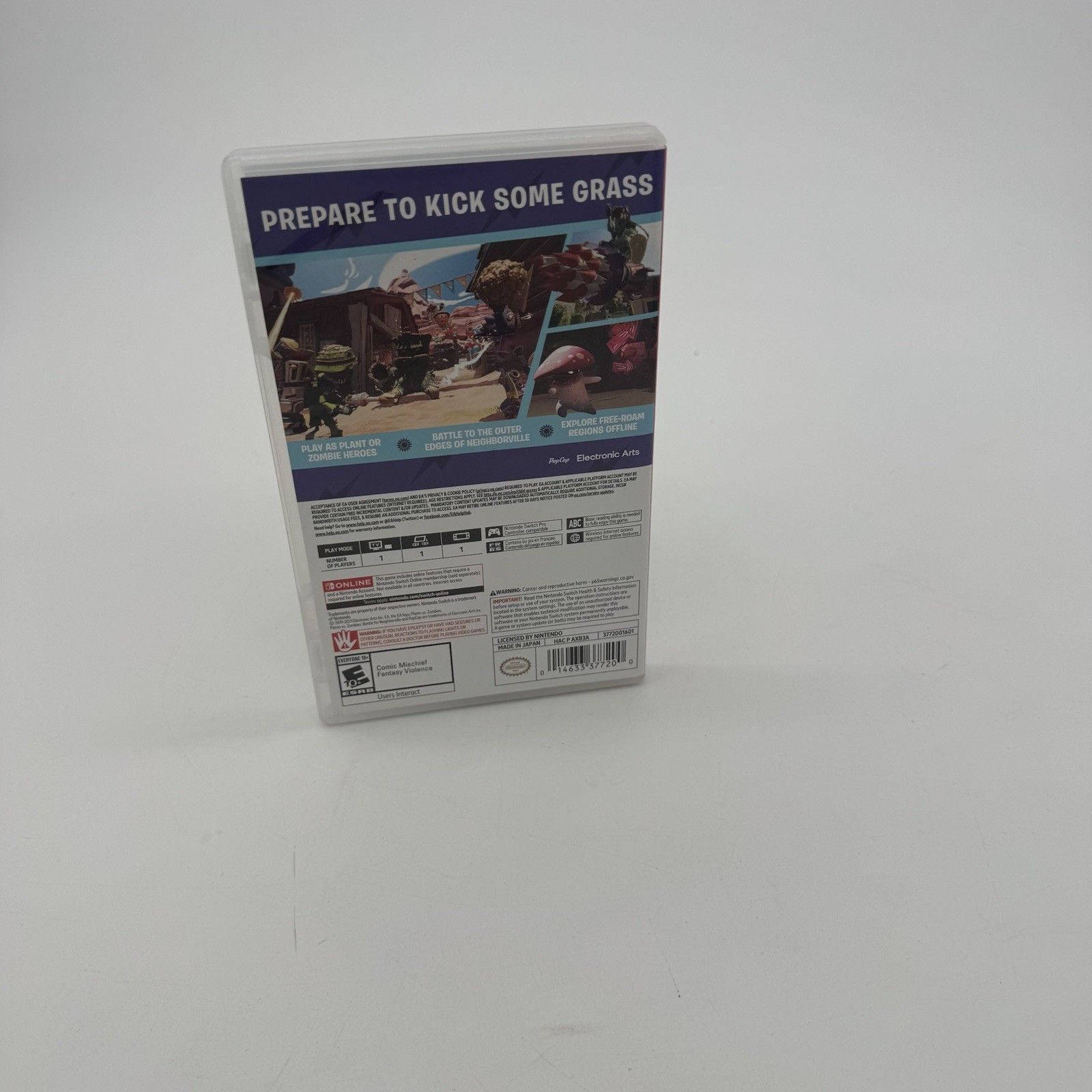 Plants vs Zombies Battle for Neighborville Complete Nintendo Switch EUC