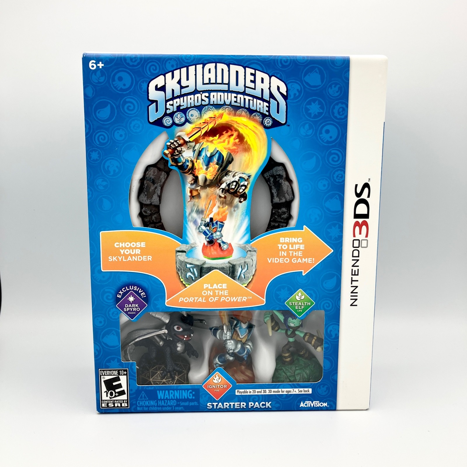 Skylanders Spyros Adventure Nintendo 3DS Starter Pack Dark Spyro Stealth Elf NEW
