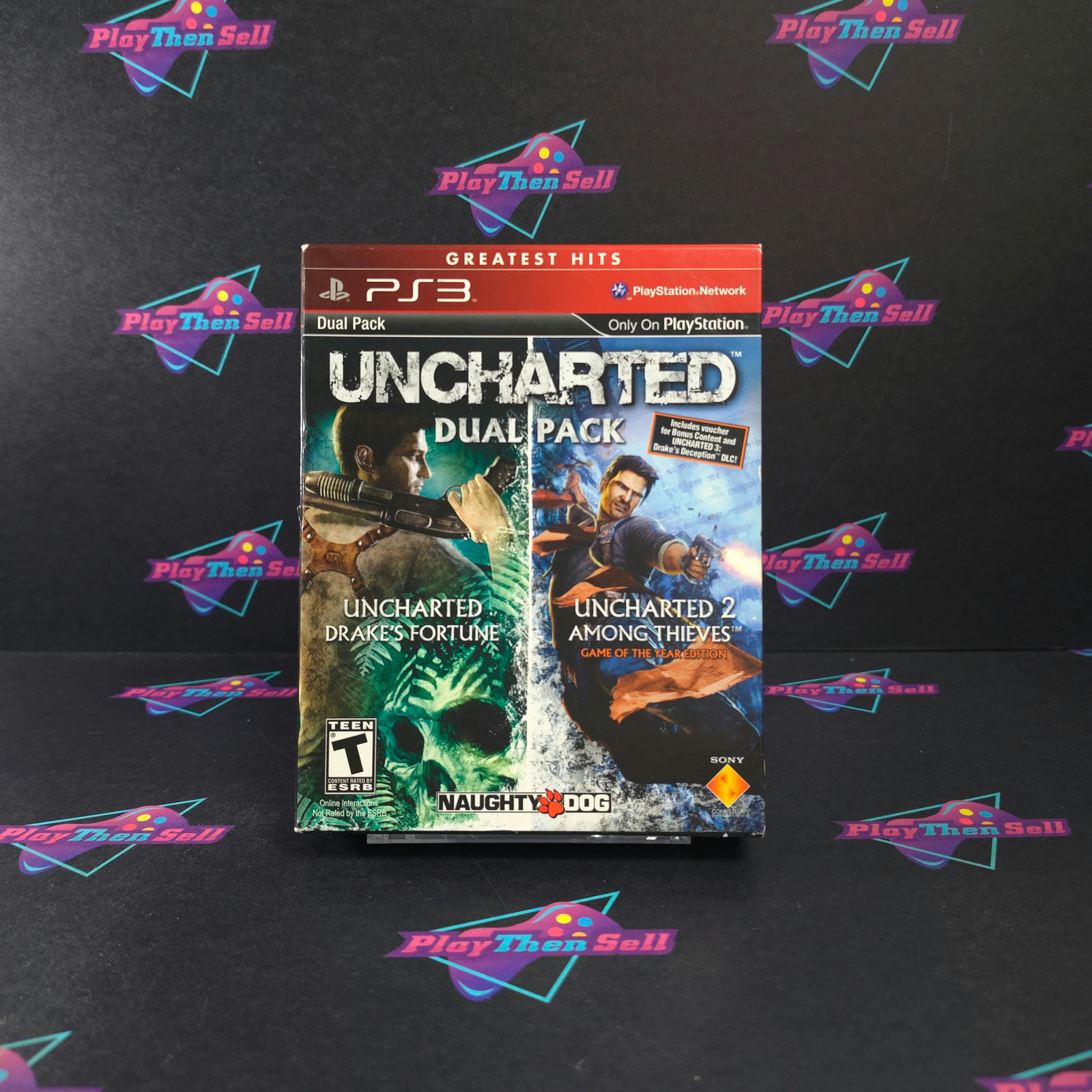 Uncharted Dual Pack PS3 PlayStation 3 GH Complete – Very Good – 1 Year Warranty