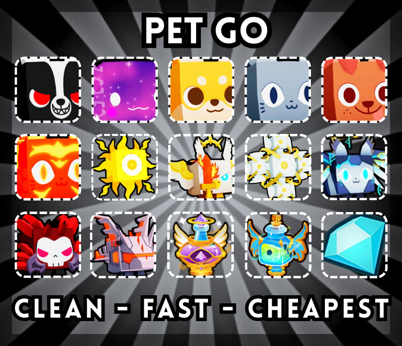 PETS GO! – 💎 Gems 💎 – Huges – Secrets – Potions | Roblox | ✅Cheapest Prices ✅