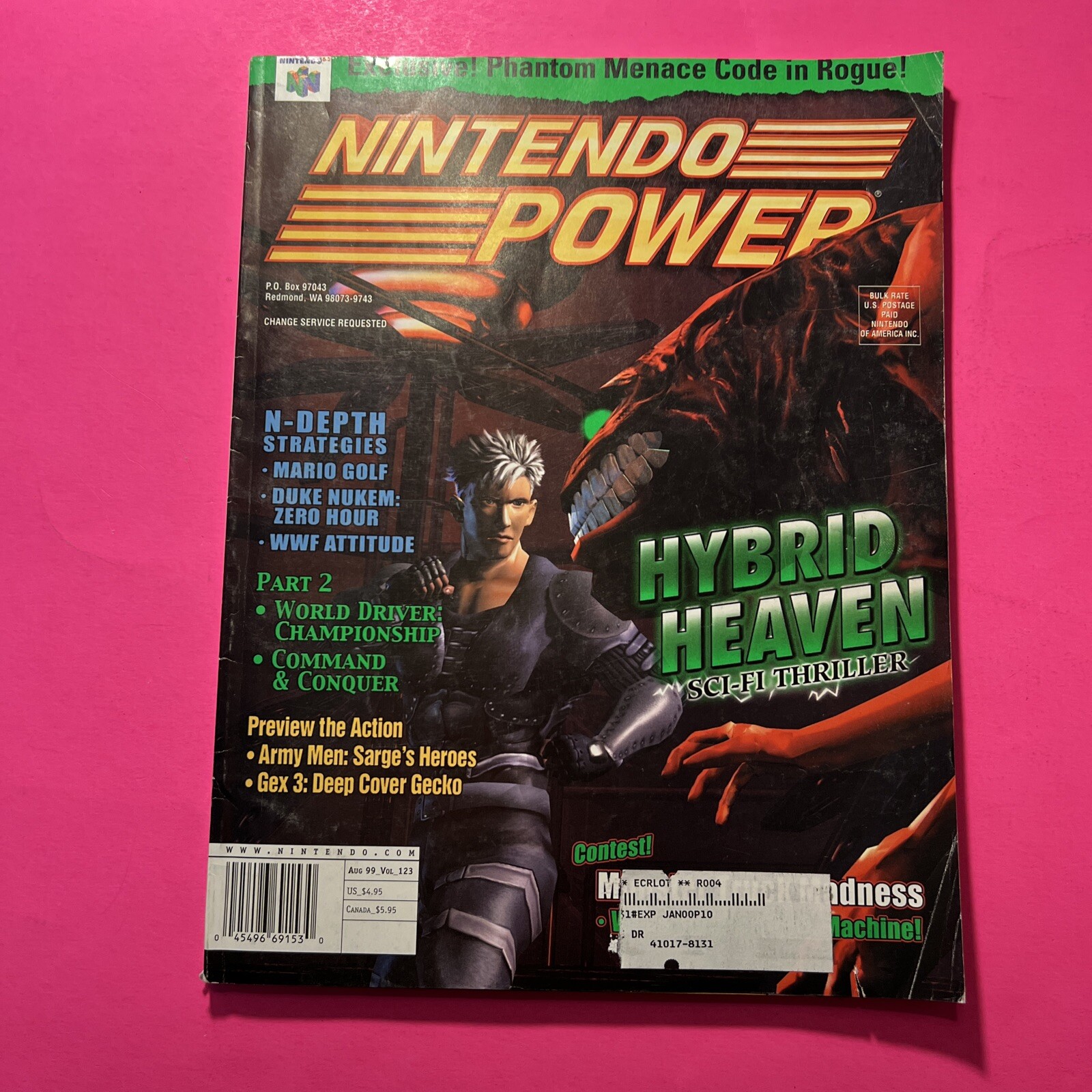 Nintendo Power Volume 123 Hybrid Heaven with Pokemon Insert & Snap Sticker Album