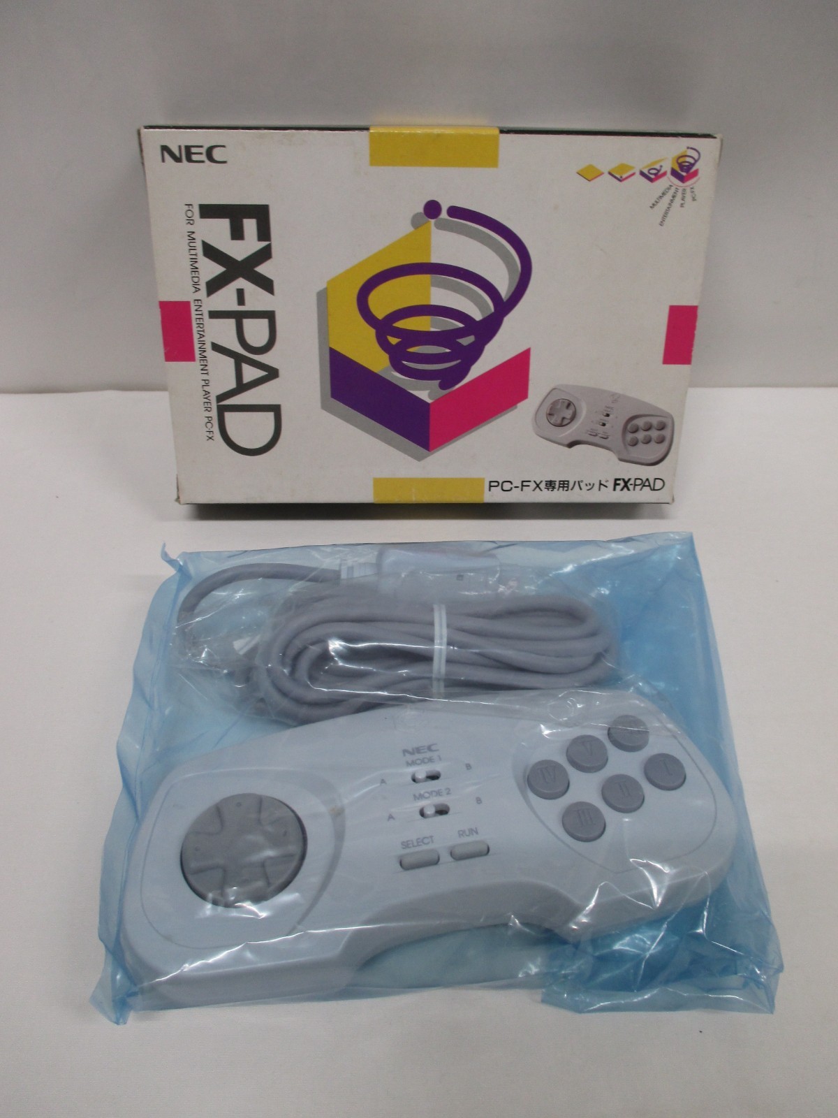 NEC PC-FX — FX-PAD — Boxed. Open box, Unused. JAPAN. GAME. 14731