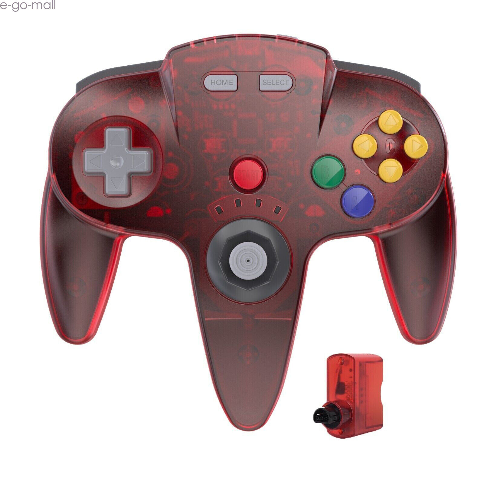 2.4G Wireless N64 Controller w/ Rumble Pak for Nintendo N64 or USB For Switch