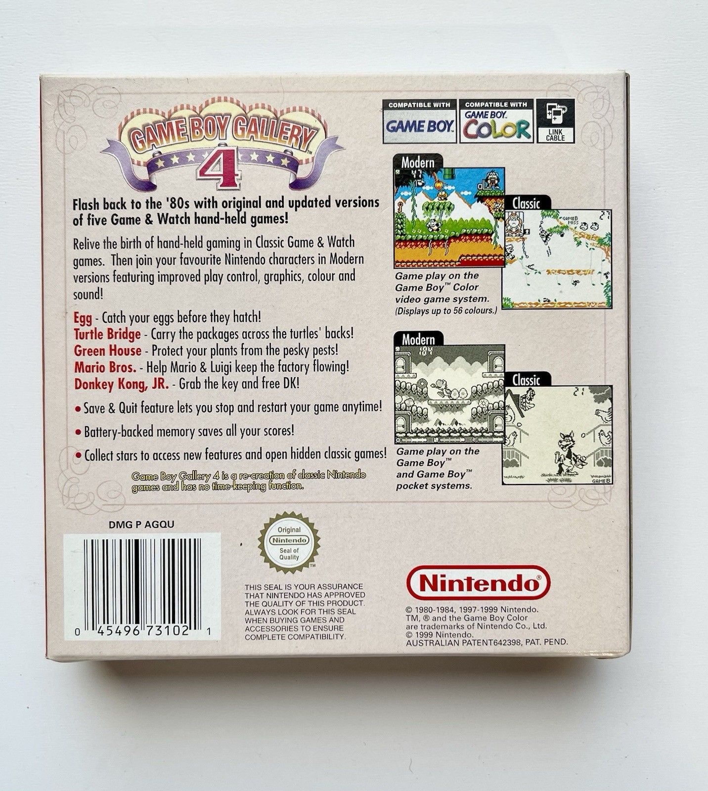 Gameboy Gallery 4 – 5 Games In One Gameboy Color Game Boxed Used AUS Version VGC