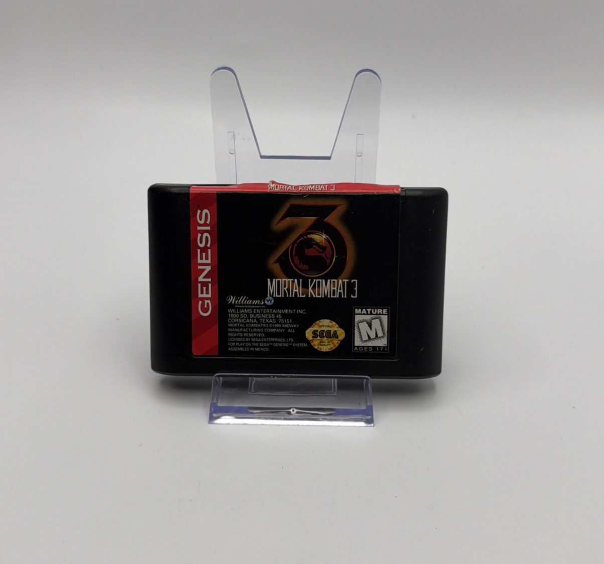 Mortal Kombat 3 (Sega Genesis, 1995) Authentic Tested Cartridge Only