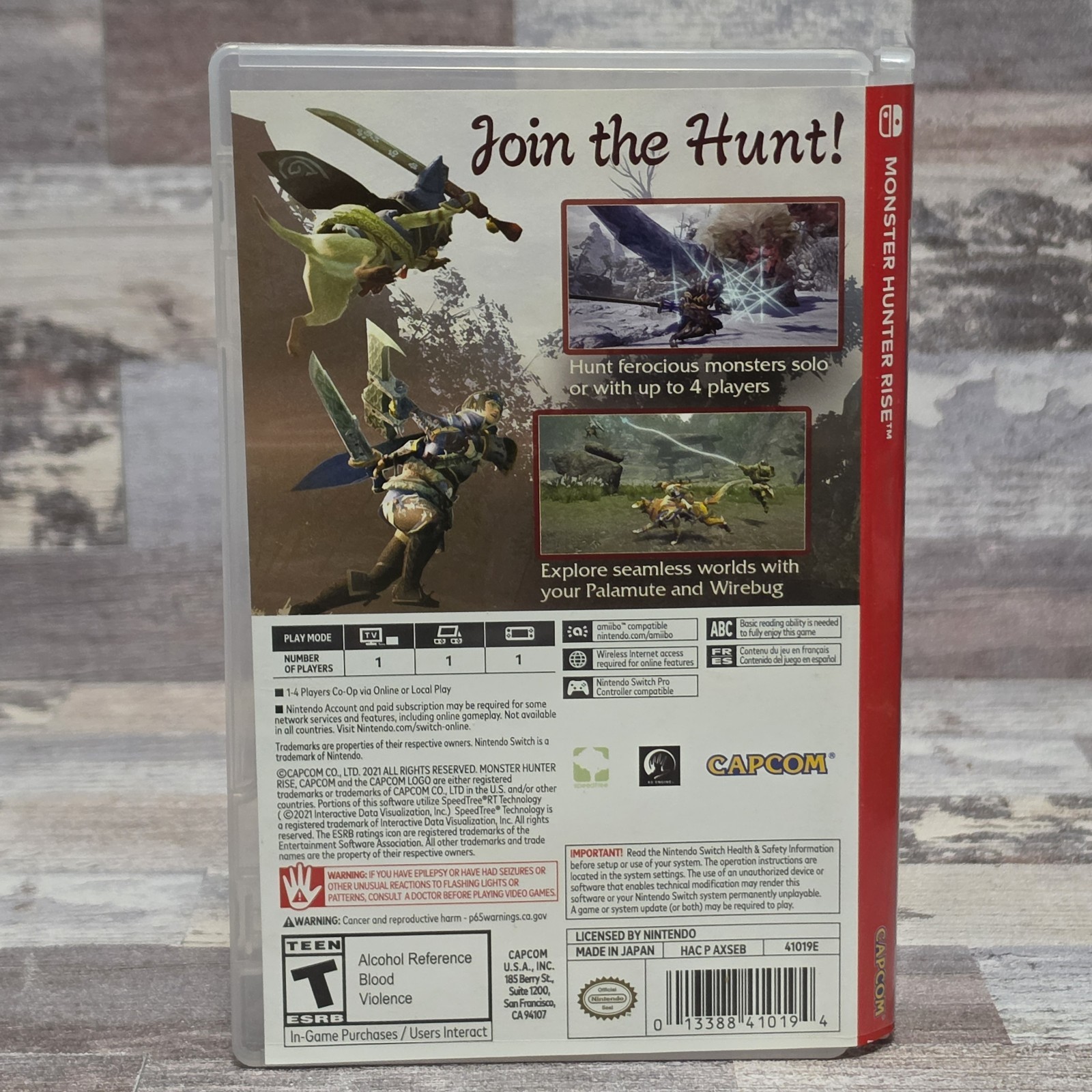 Monster Hunter Rise Nintendo Switch Complete CIB Tested