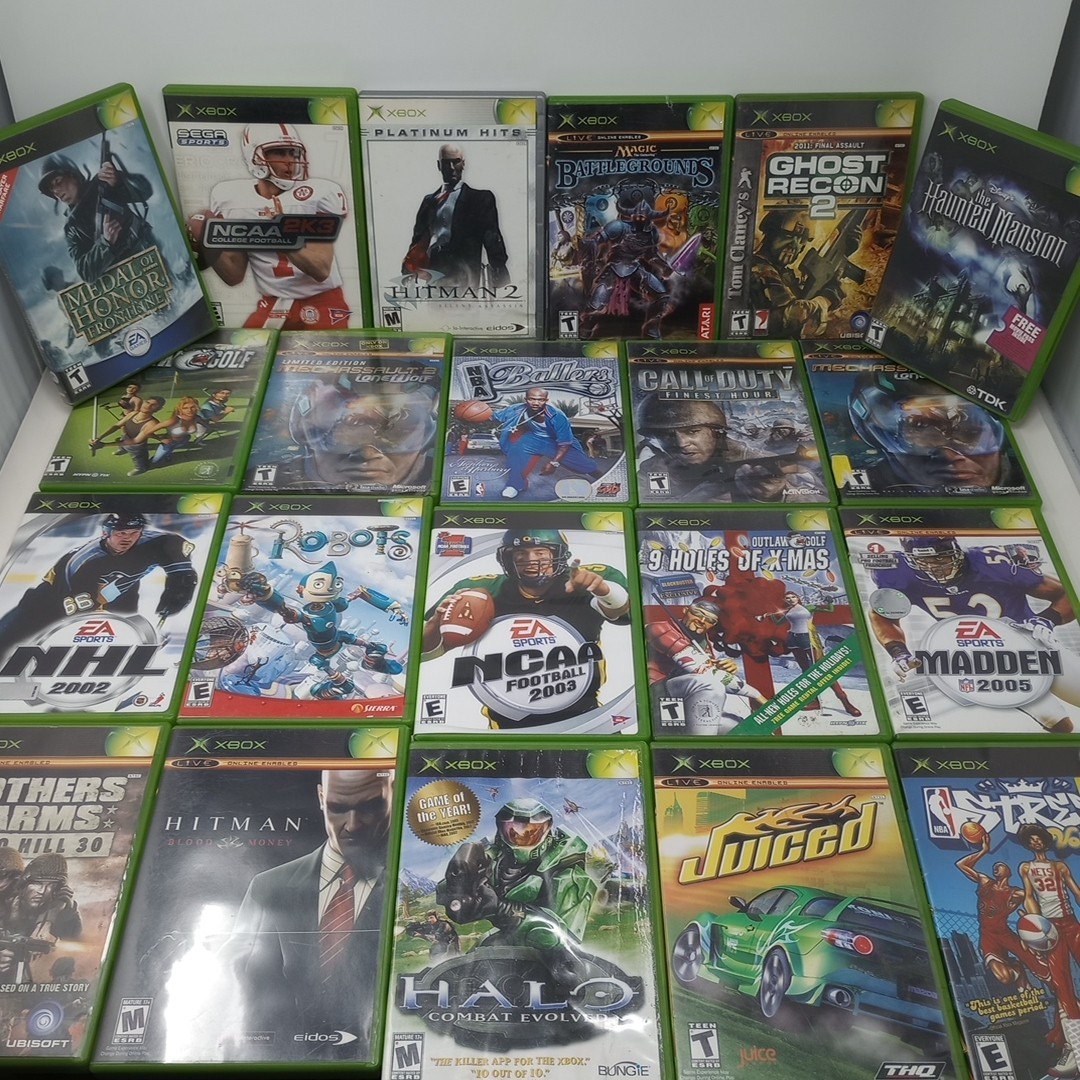 Lot Of 21 OG XBOX Games With Cases (UNTESTED) See Pics!