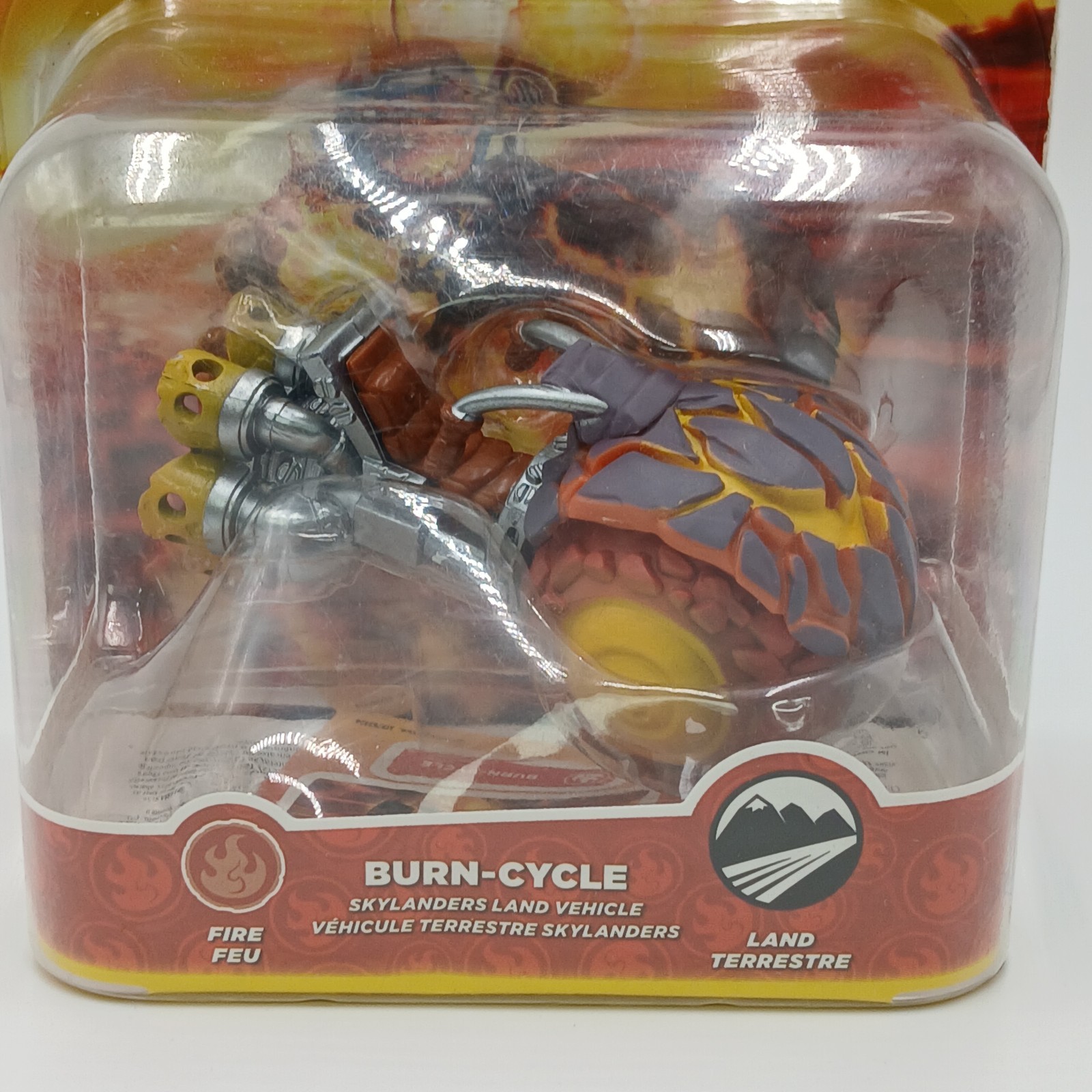 Skylanders SuperChargers Burn Cycle Fire Land Vehicle Toys to Life NOS READ FLAW
