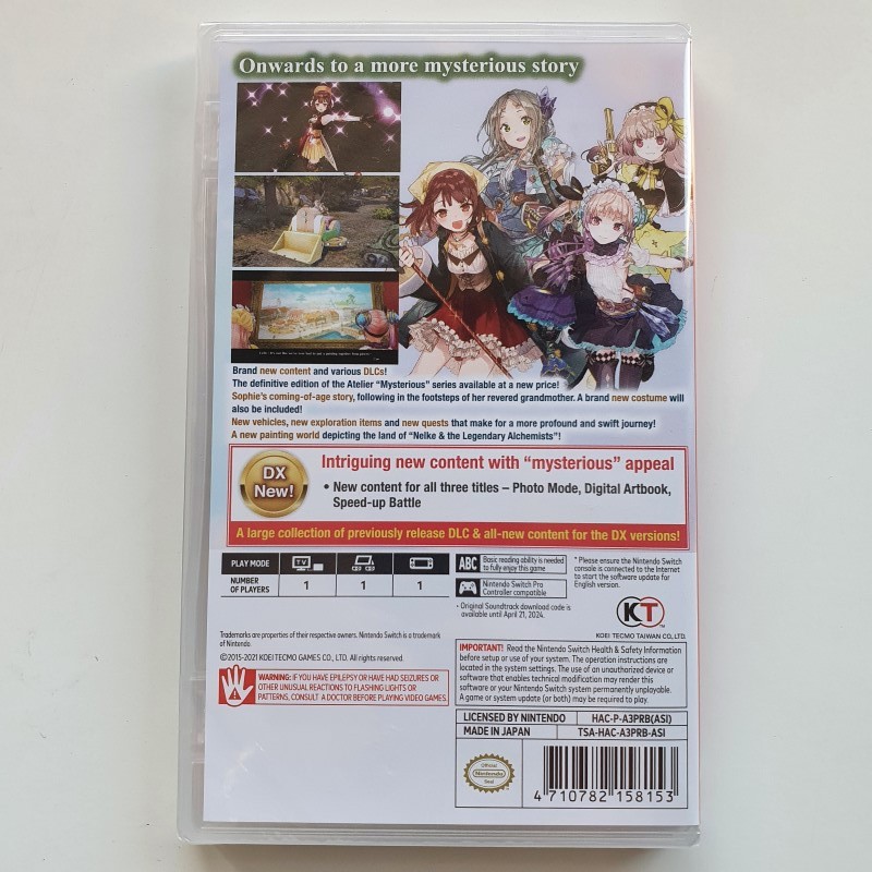 Atelier Mysterious Trilogy Deluxe Pack Switch Asian Game in English KOEI TECMO V