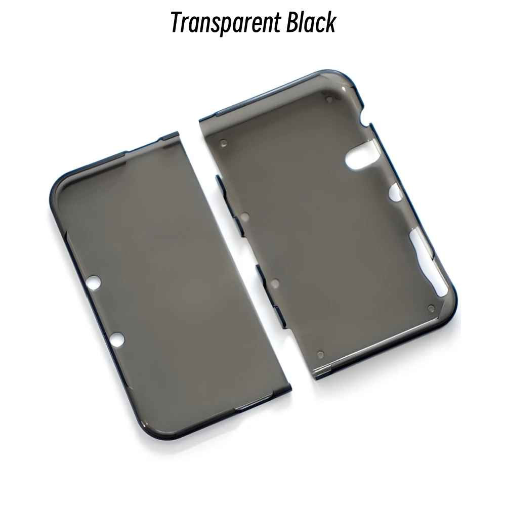 Transparent Protective Case for NEW 3DS XL / LL TPU Soft Cover Clear Black White