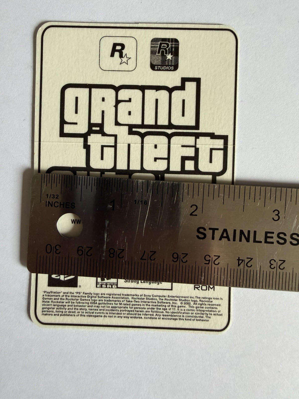 Original Grand Theft Auto 3 Bitch N Dog Food Sticker Promo Decal Rockstar Games