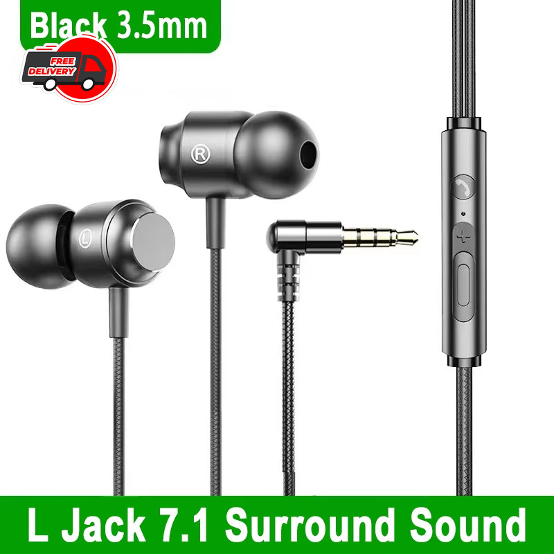 90° Jack Wired Gaming Headset With Mic Type-C 3.5mm For Samsung S24 S23 iPhone