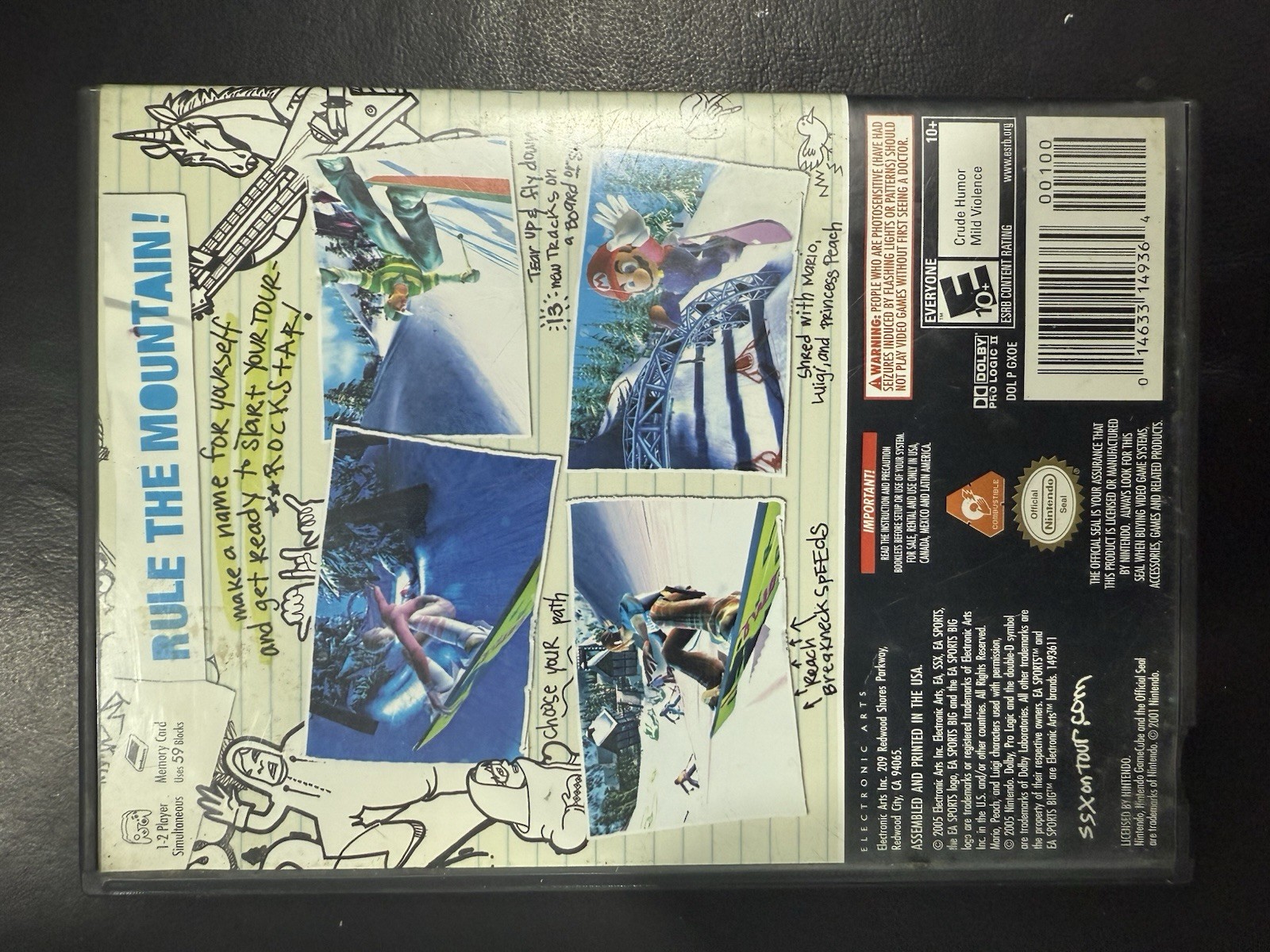 EA Sports BIG SSX On Tour Nintendo GameCube -Complete in box-Tested