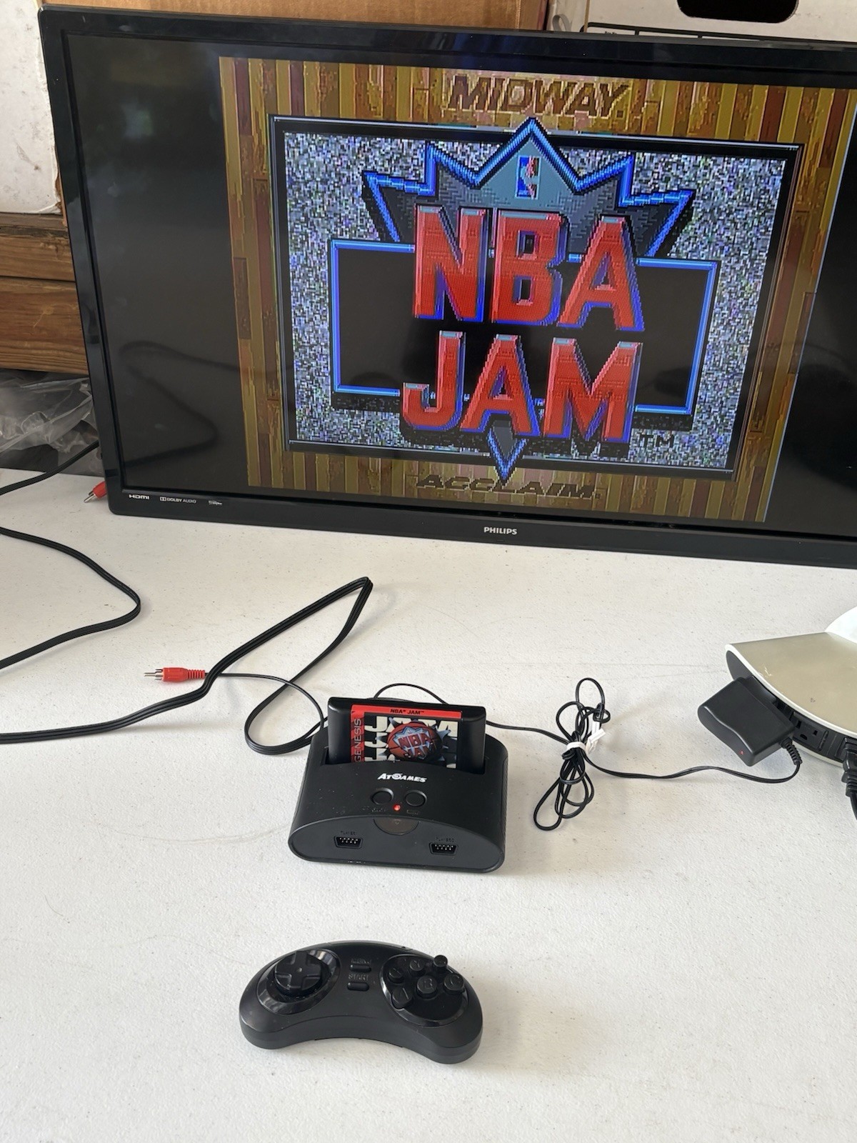 AtGames Sega Genesis Classic Mini Game Console w/80 Built-In Games 1 Controller