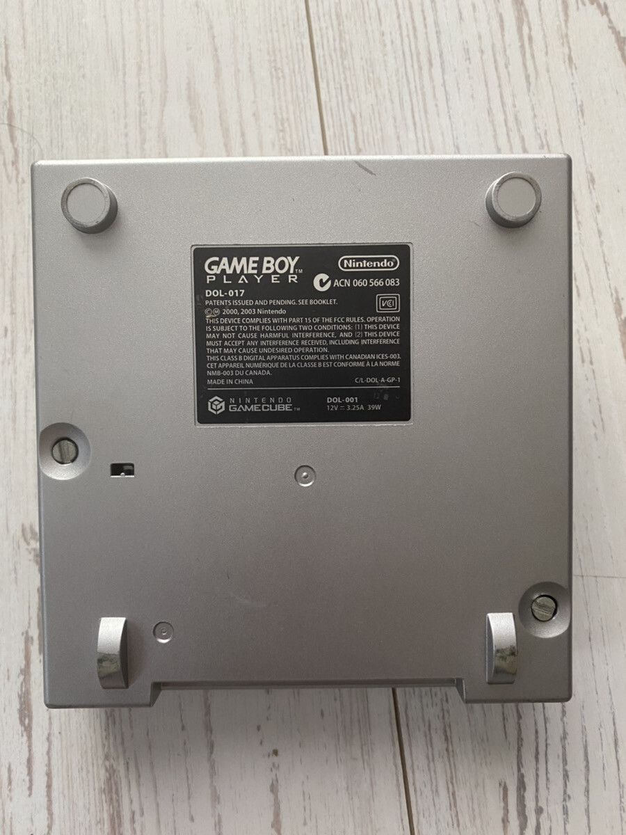Nintendo GameCube Gameboy Player Adapter DOL-017 Good Condition Tested Silver JP