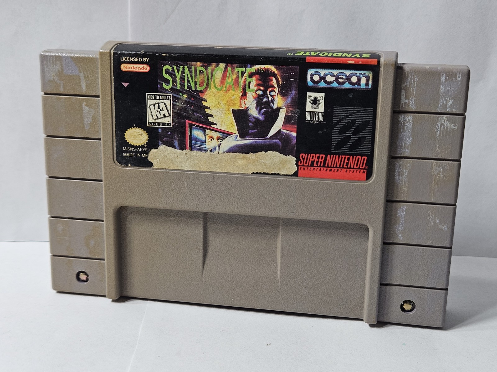 Syndicate (Super Nintendo SNES, 1993) Game Cartridge & Manual Rare – No Box