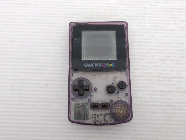 AS IS-Game Boy Color Console (CGB-001 / Clear Purple) 9000025655705