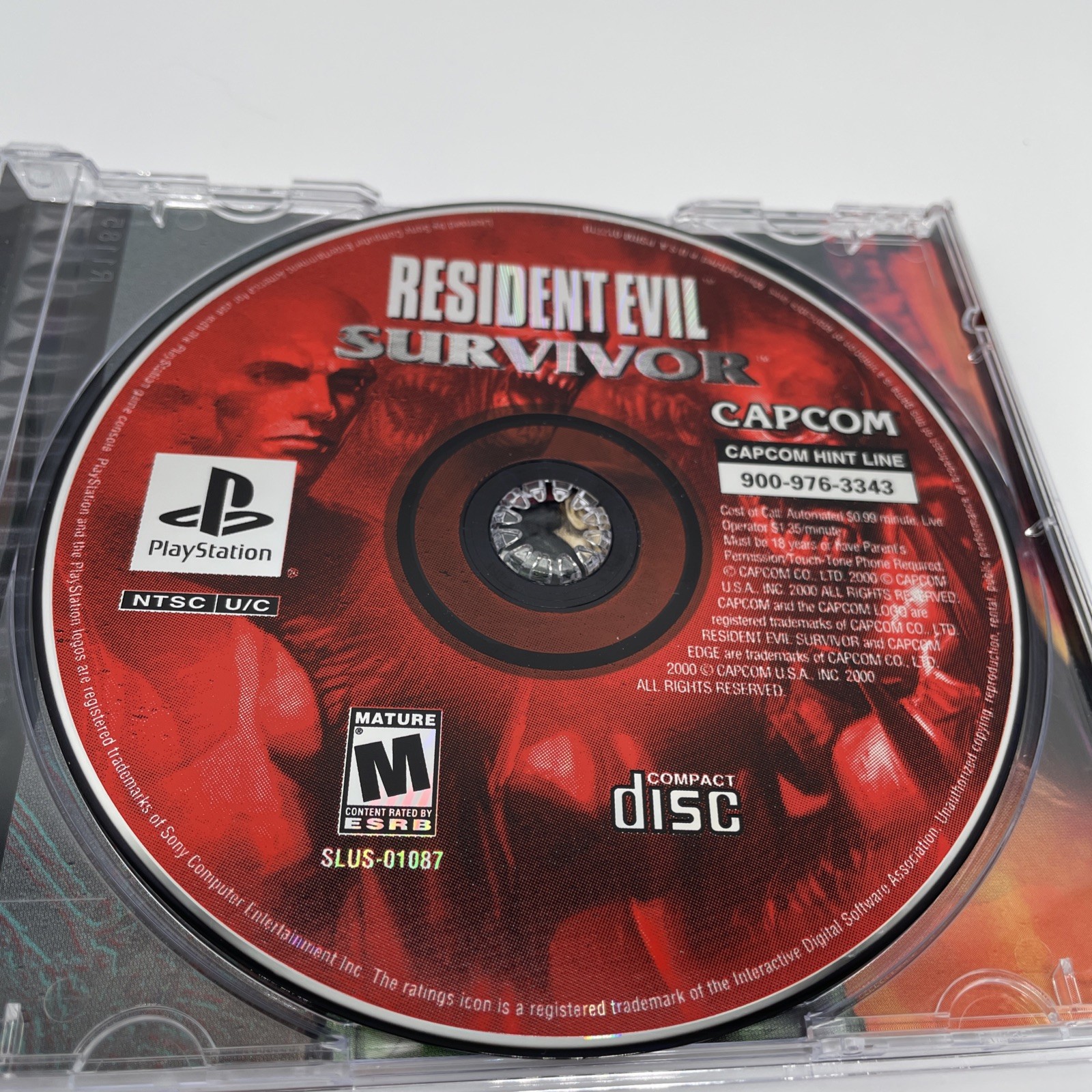 Resident Evil: Survivor PS1 PlayStation 1 Complete CIB + Registration Card