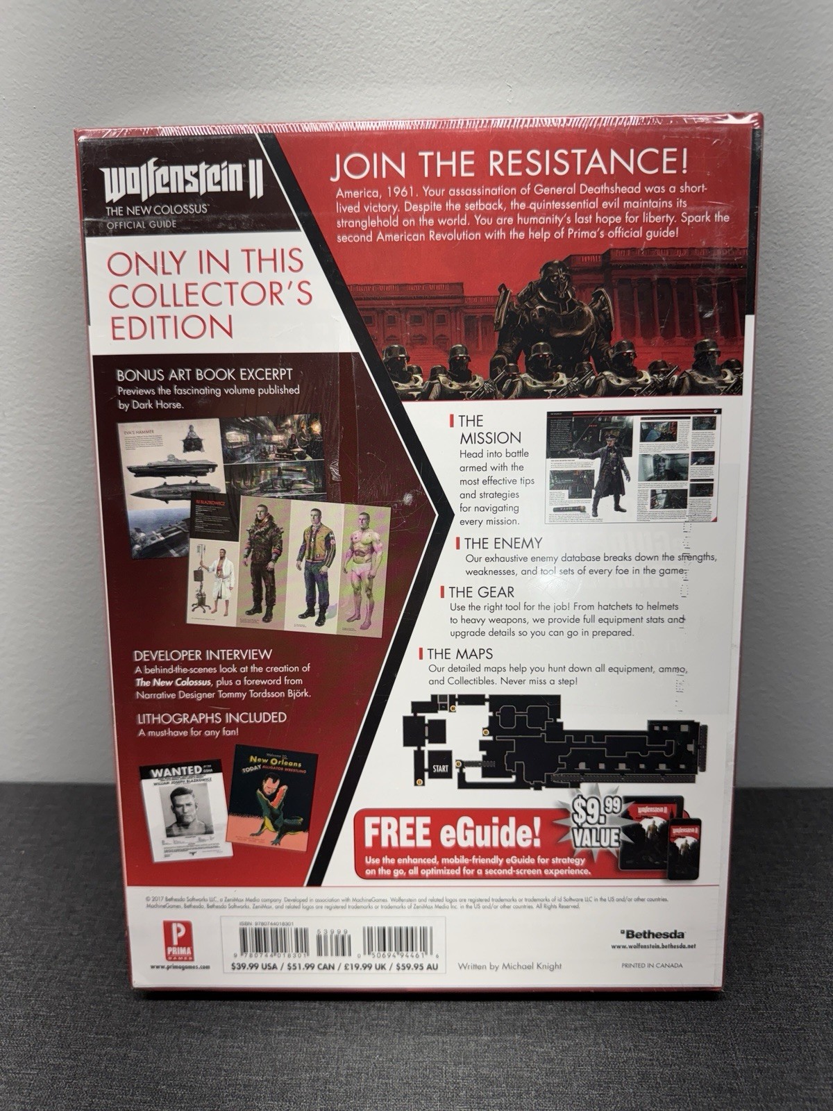 Wolfenstein II: The New Colossus: Prima Collector’s Edition Guide (Sealed)