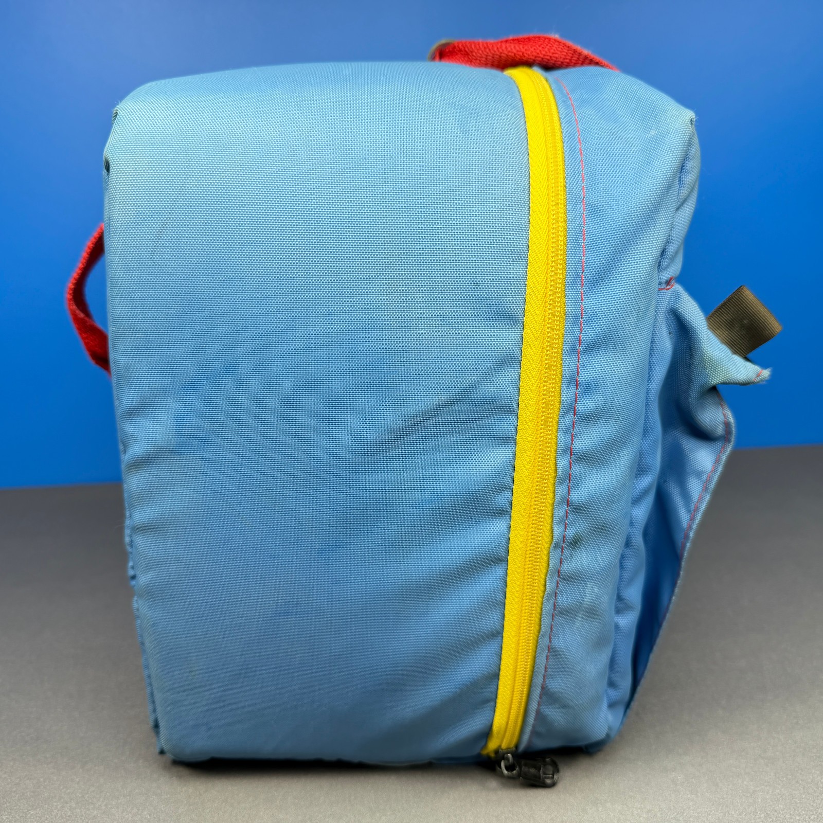 NINTENDO NES SYSTEM CONSOLE Z BAG ZBAG BLUE PADDED TRAVEL CASE BAG OFFICIAL 1988