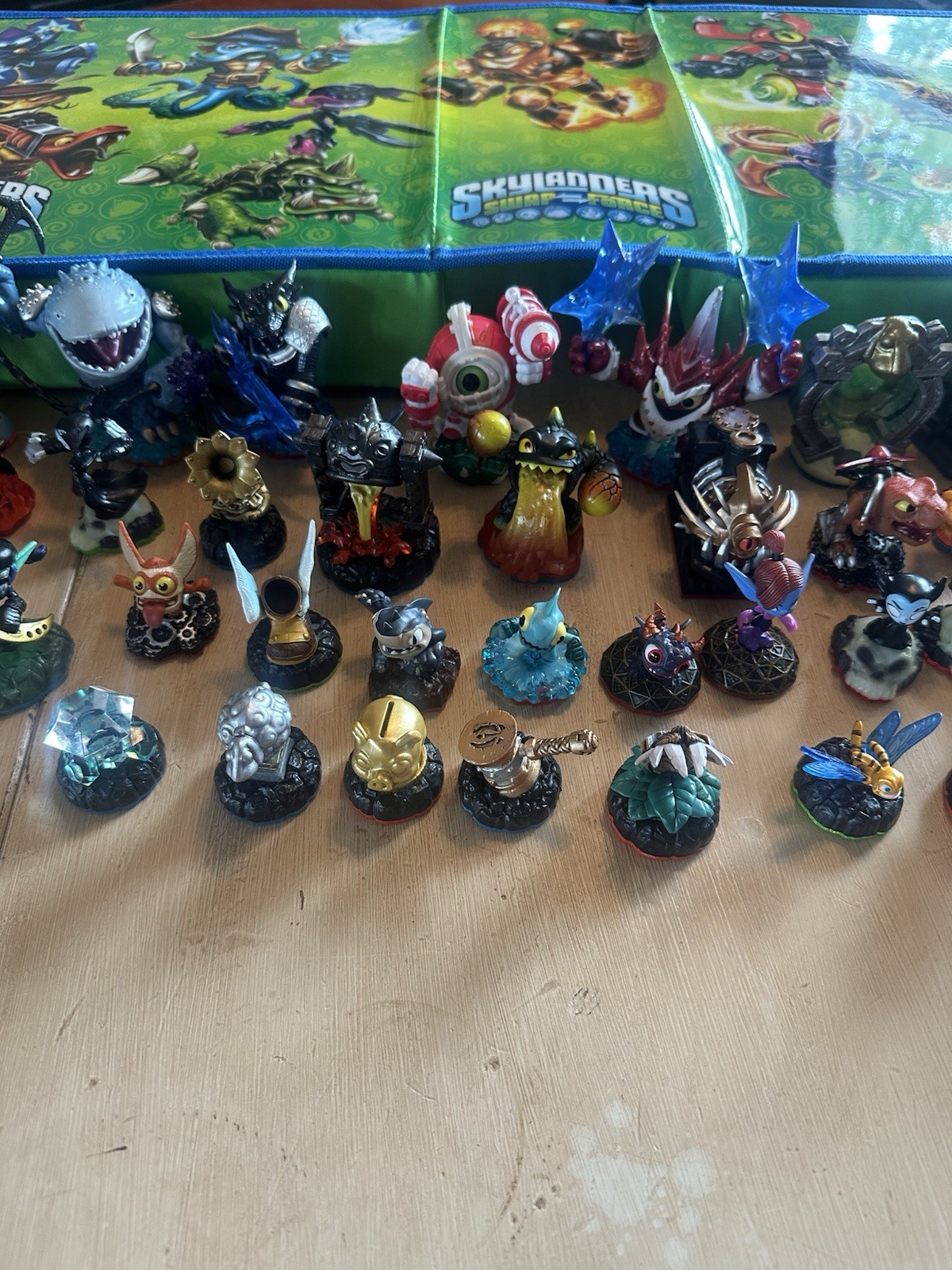 Skylanders Figures Lot ~50 Pieces + Swap Force Storage Case | Mixed Characters