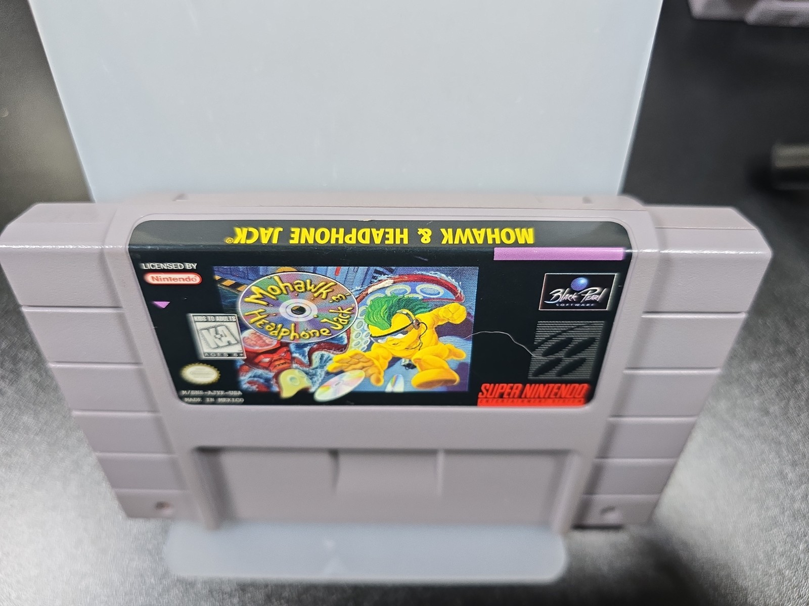 Mohawk and Headphone Jack (Super Nintendo, 1996) With Phone Card & Registration