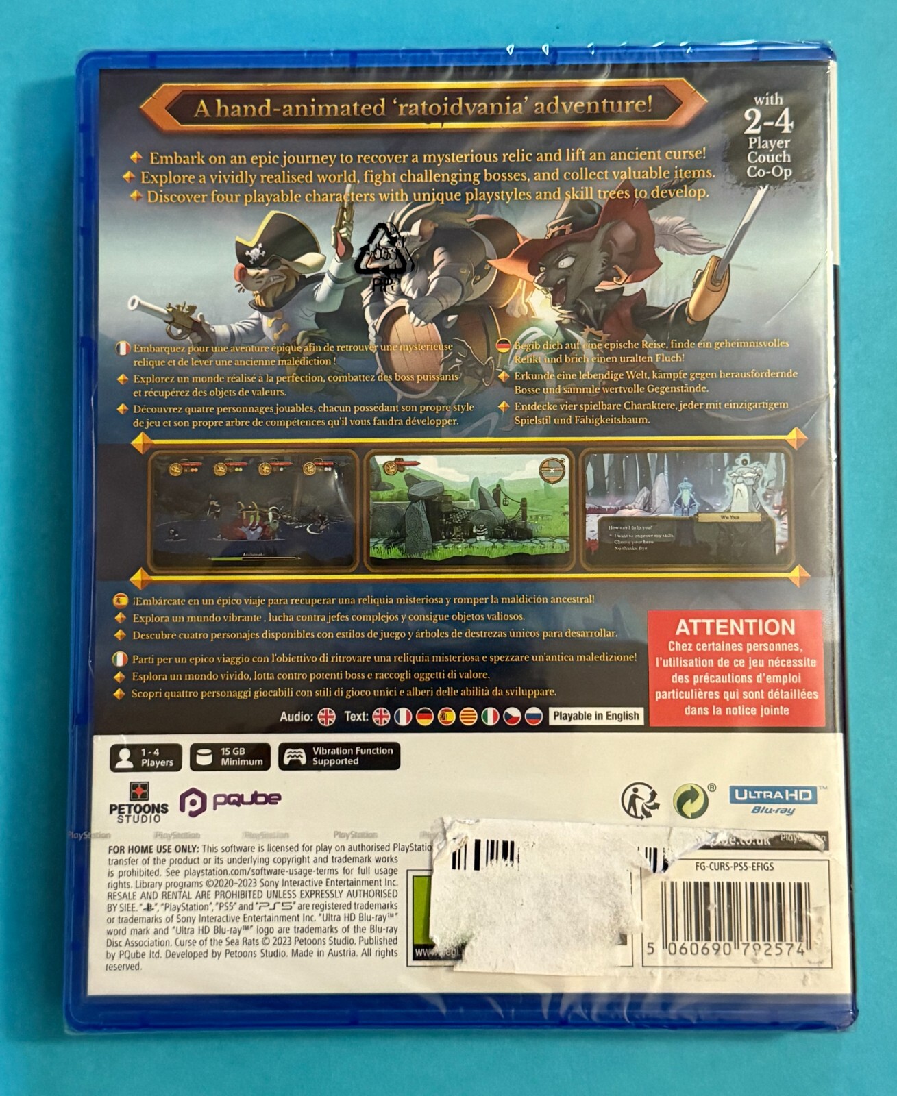 pqube Curse of the Sea Rats (PS5) PlayStation 5 (Sony Playstation 5) (UK IMPORT)