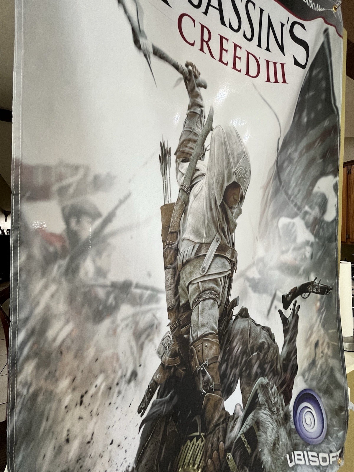 Assassin’s Creed III 3 5′ Flag Banner Poster Sony PlayStation 3 PS3 2012 UBISOFT