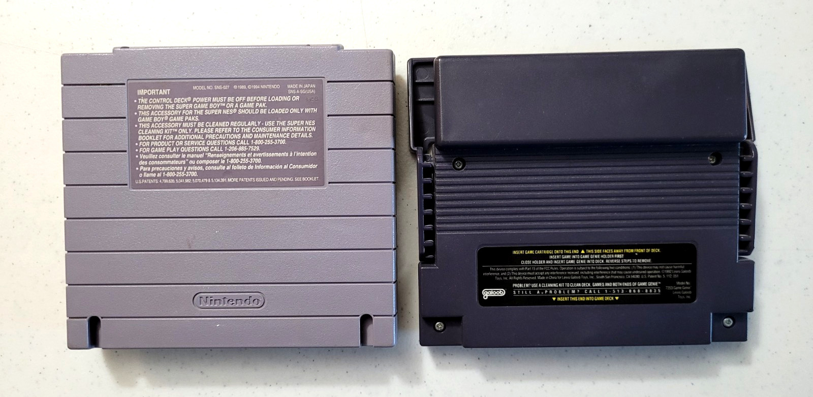 SNES Bundle Lot (Tested)Attn:See notes&pictures.Console,Games,Game Genie.Used.