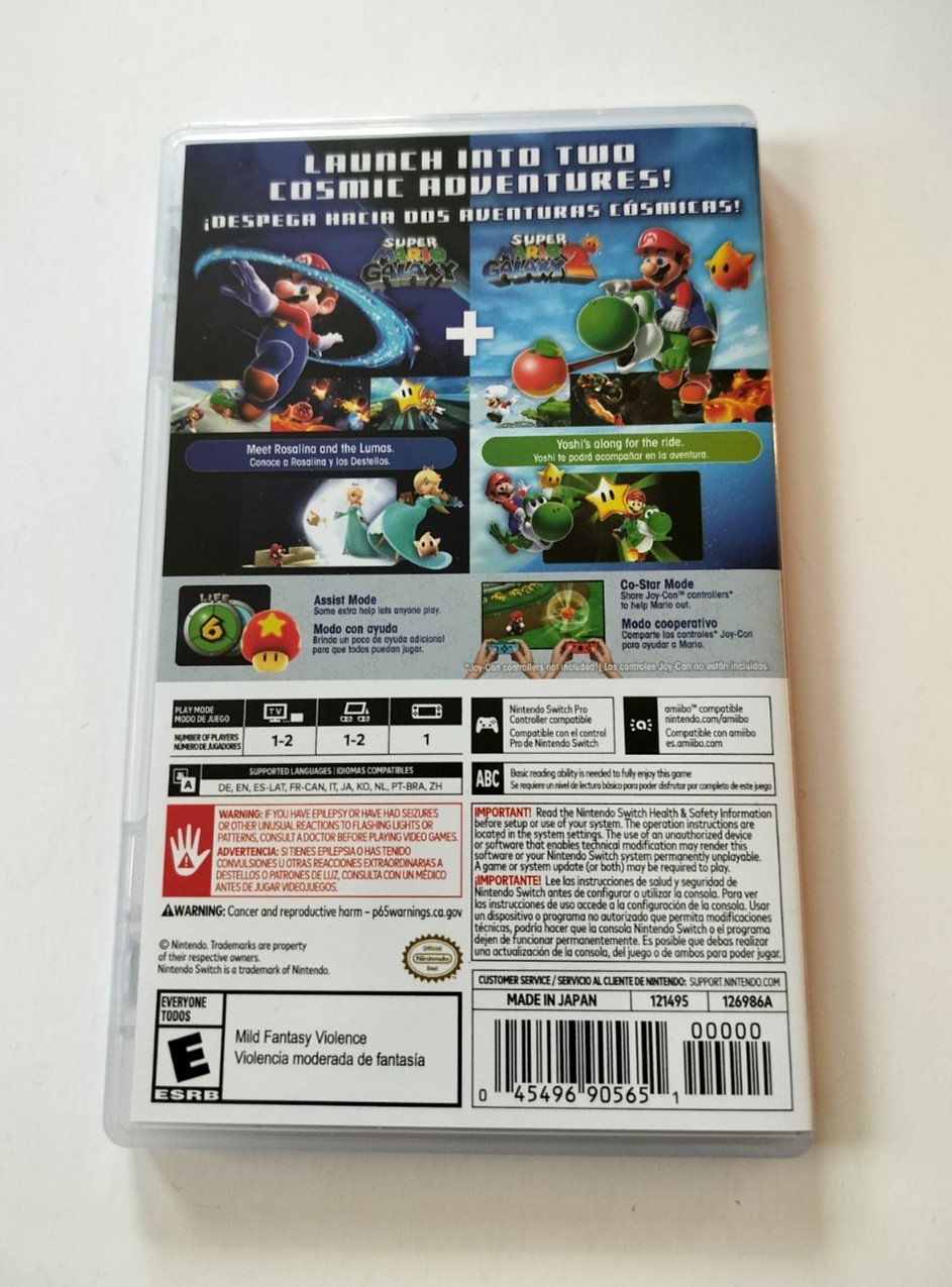 AUTHENTIC Replacement Case ONLY Box Nintendo Switch – Super Mario Galaxy 1 + 2