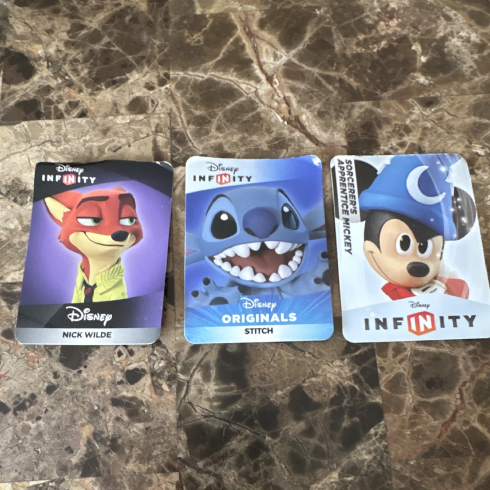 Disney Infinity Character Figures Sorcerer’s Apprentice Mickey Stitch Nick Wilde