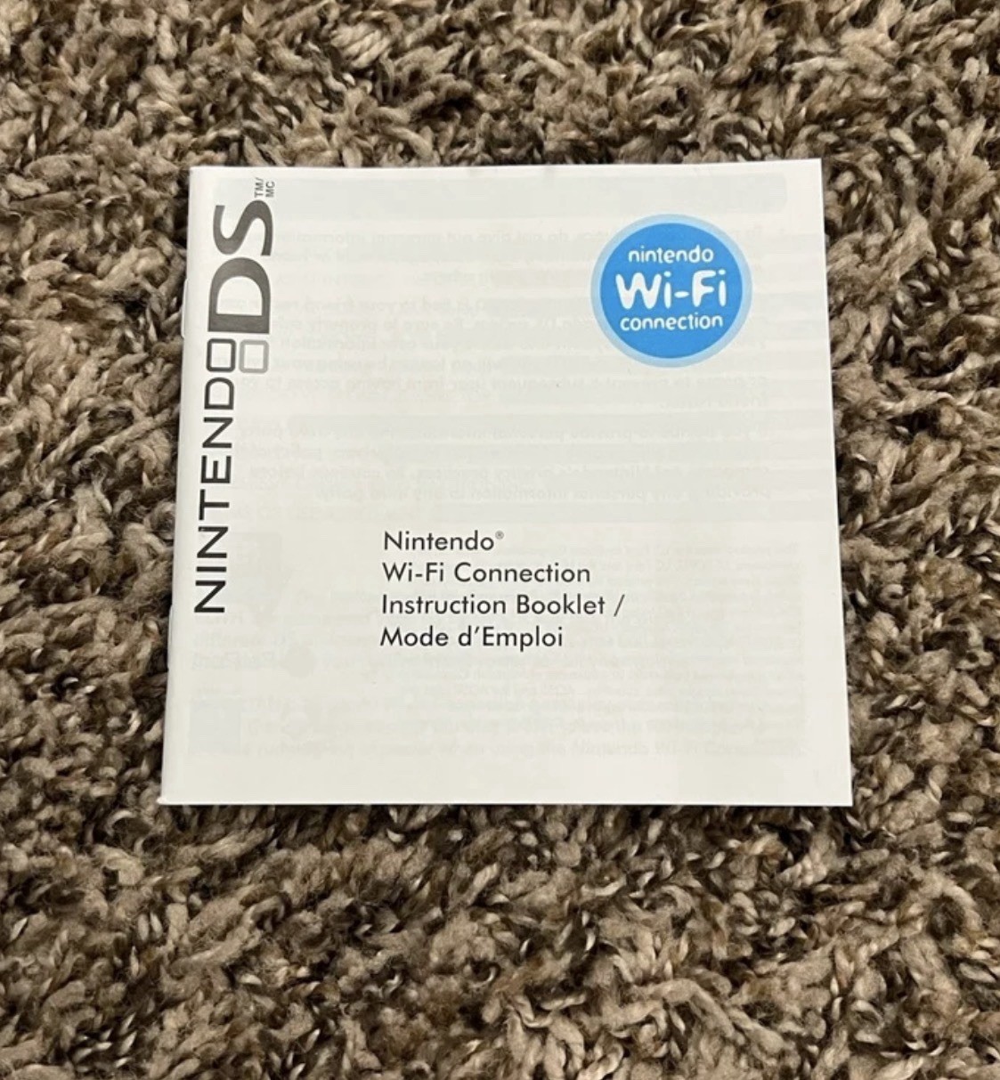 Nintendo DS Wi-Fi Connection Booklet Manual Insert Complete Your Game!