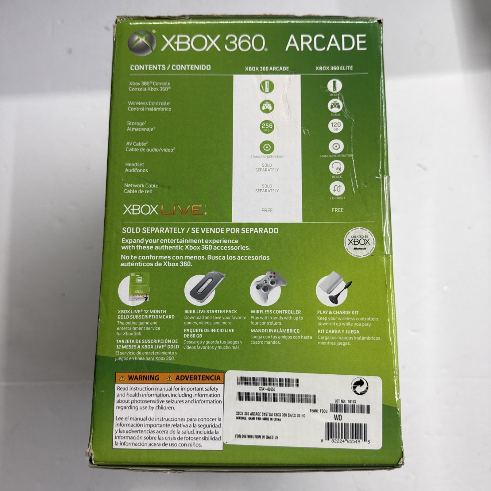 BOX ONLY – Xbox 360 Arcade Banjo-Kazooie Viva Piñata Console Box Only