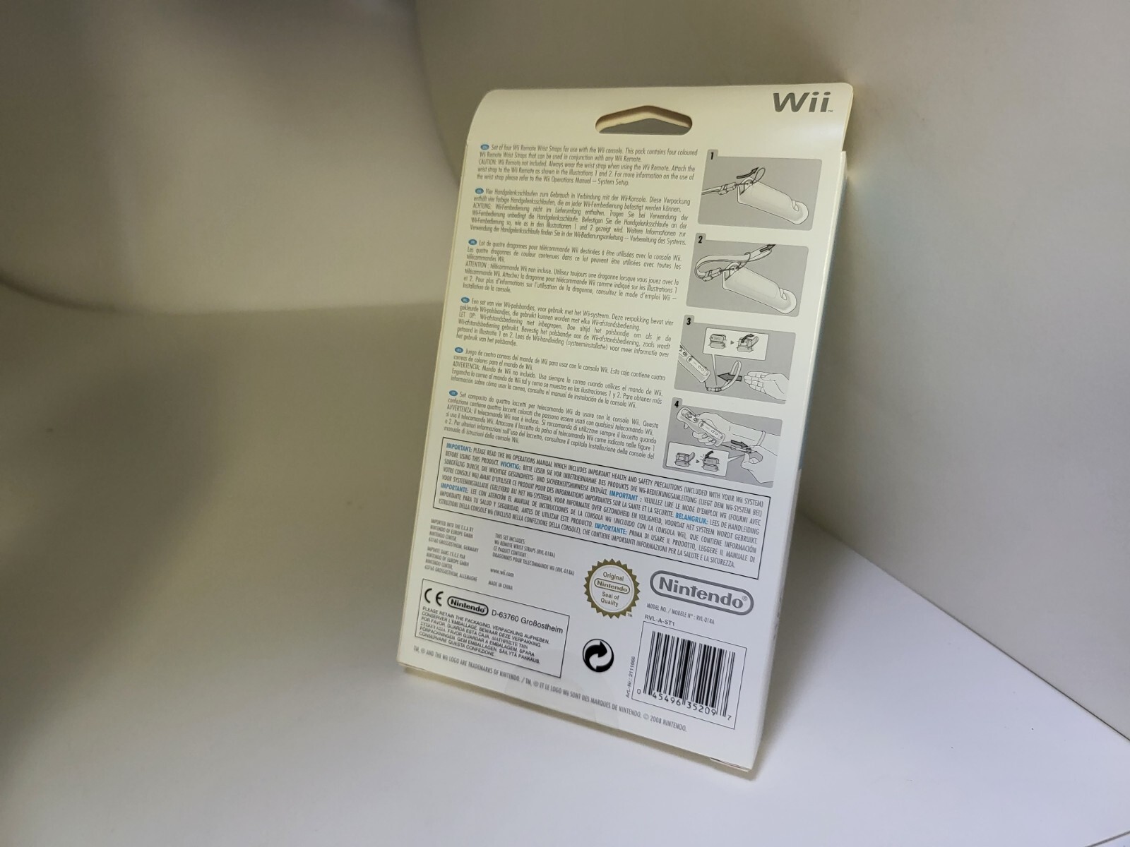 4 NEW White Official Genuine OEM Nintendo Wii Adjustable Remote Wrist Straps