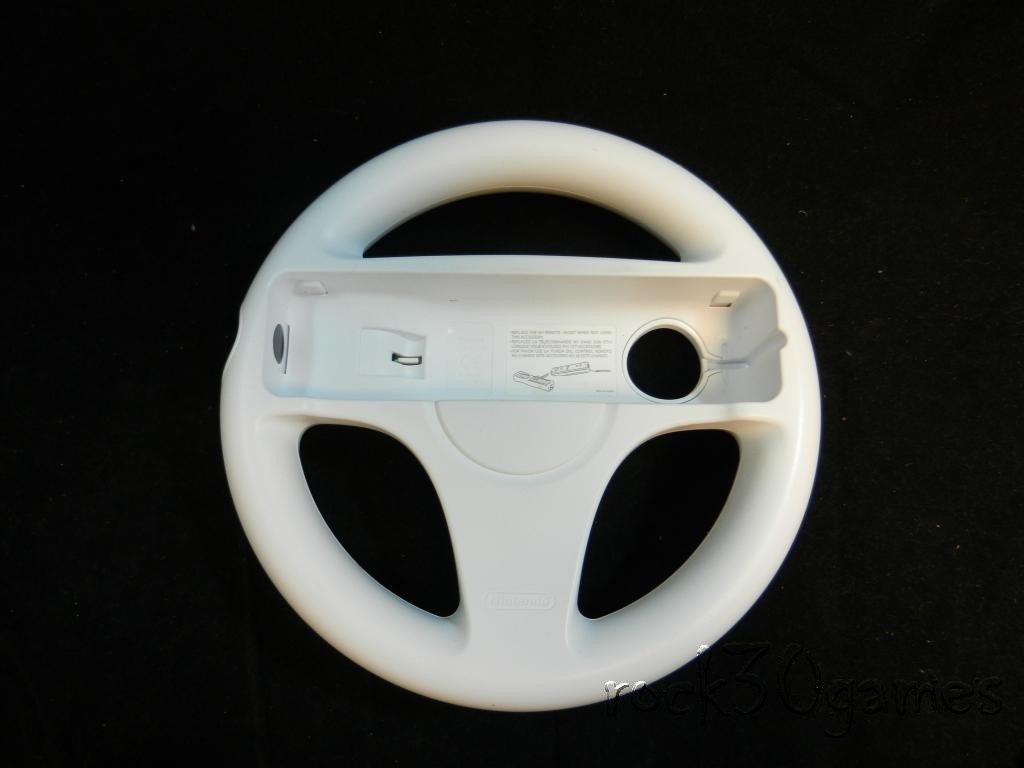 Genuine Nintendo Wii Wheel White Mario Kart RVL-024 Refurbished