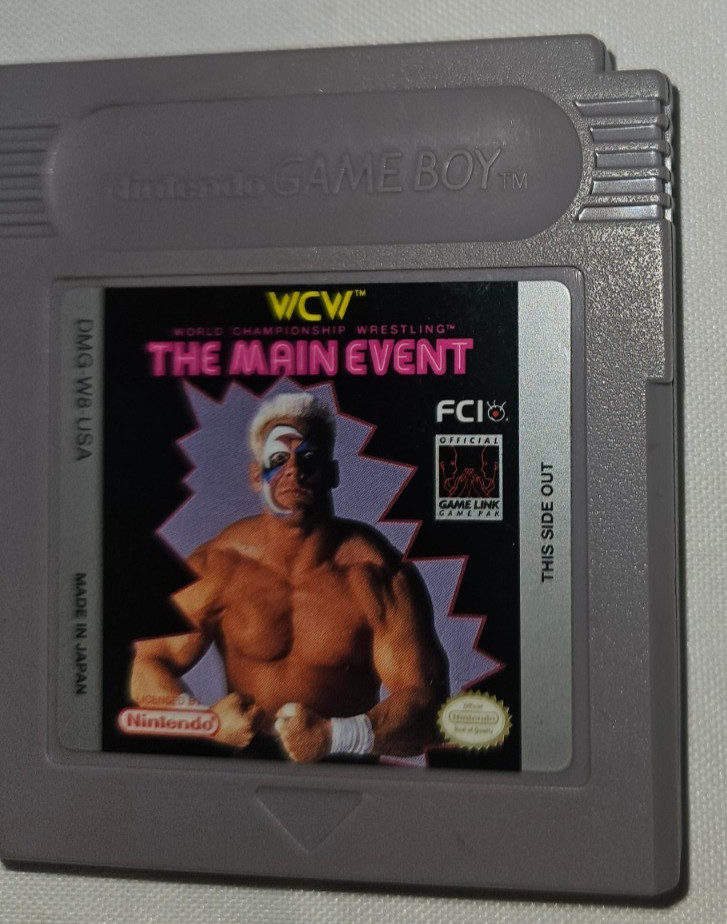 WCW The Main Event Wrestling Cartridge Only Authentic Nintendo Game Boy USA 1994