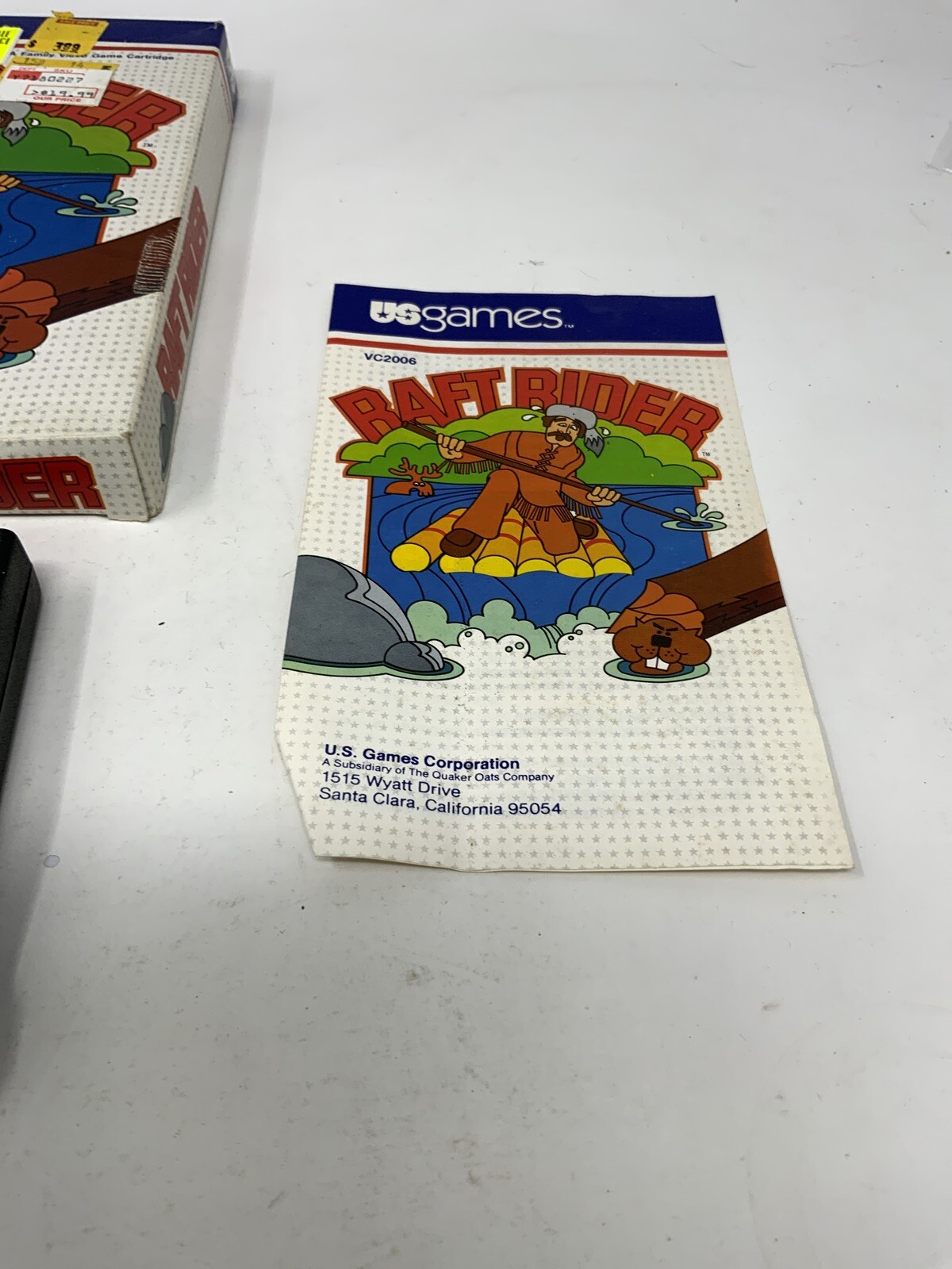 Raft Rider (Atari 2600, 1982) Complete In Box Tested And Working