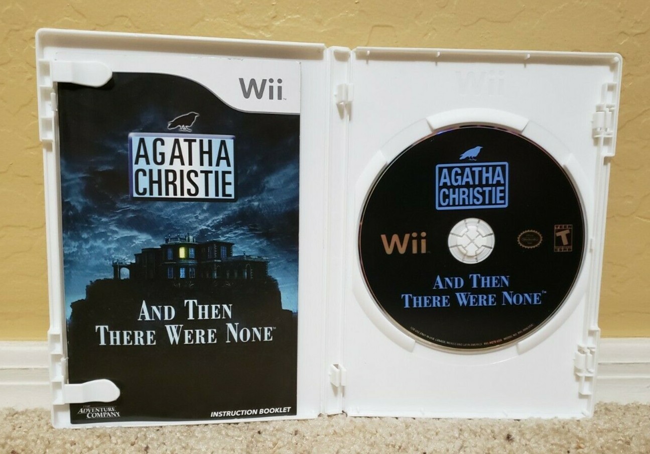 Agatha Christie: And Then There Were None (Nintendo Wii, 2008) Complete VGC