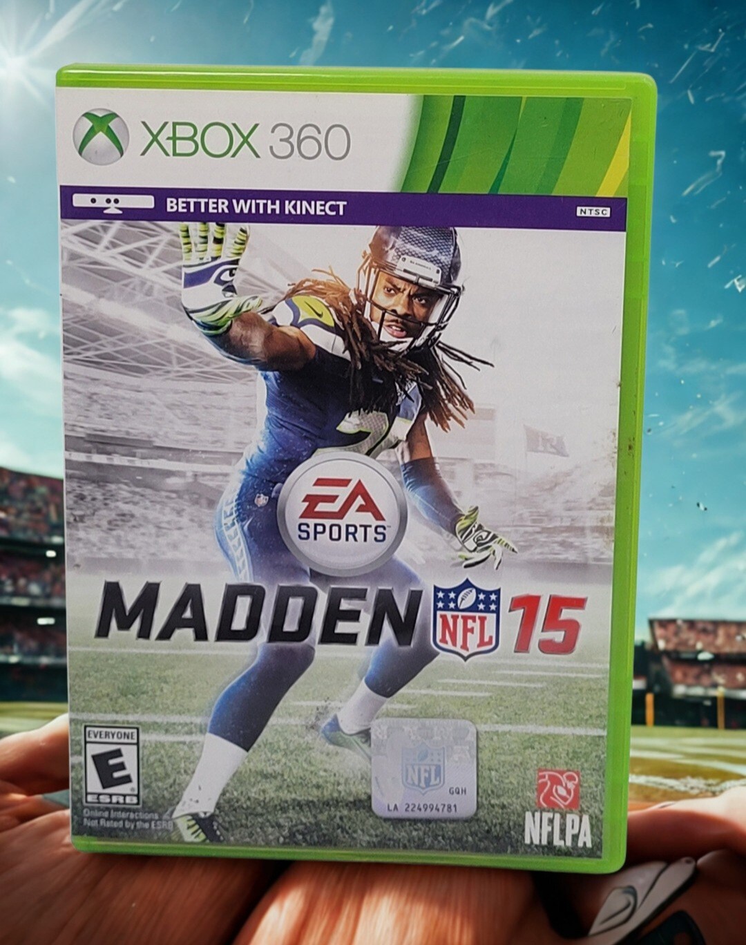 2014 XBOX 360 Madden NFL 15 Microsoft Better With Kinect Complete With Insert