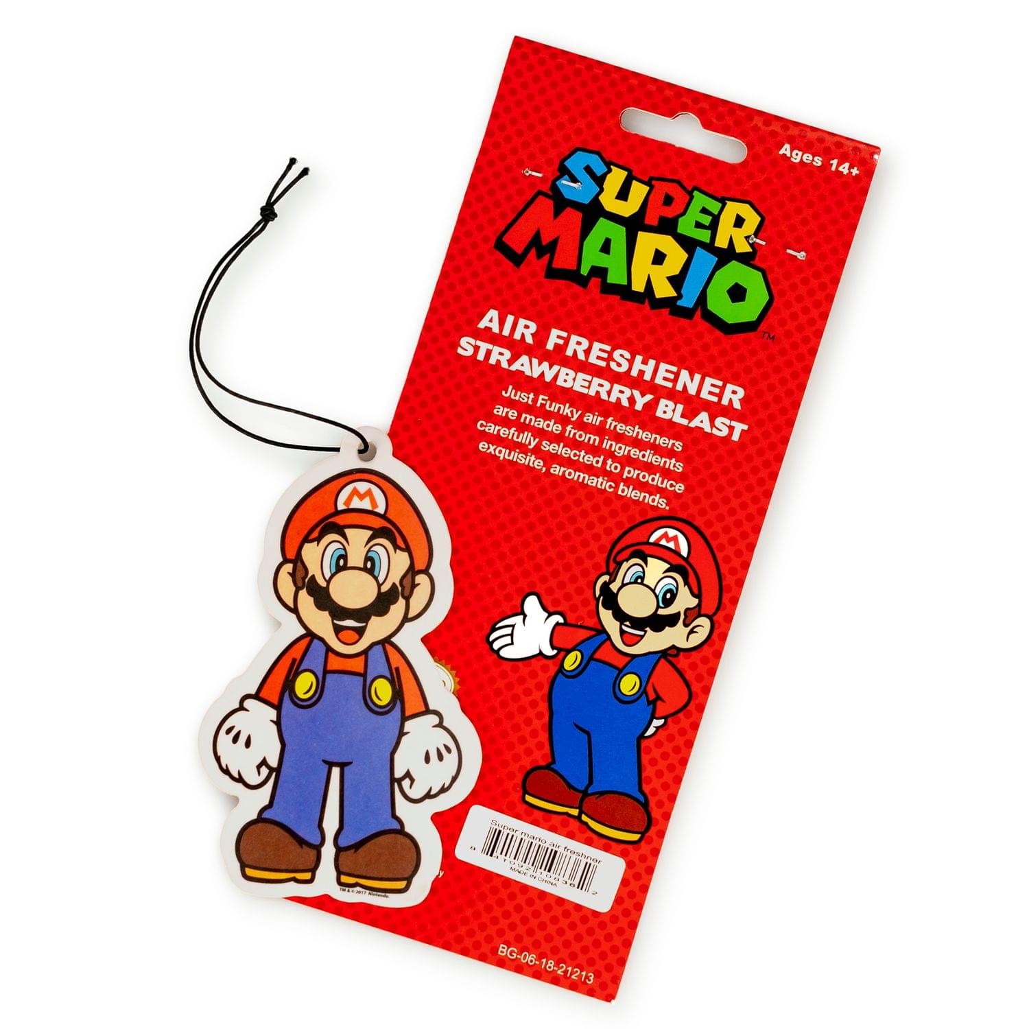 Super Mario – Mario Air Freshener | Licensed Nintendo Accessory-Strawberry Scent