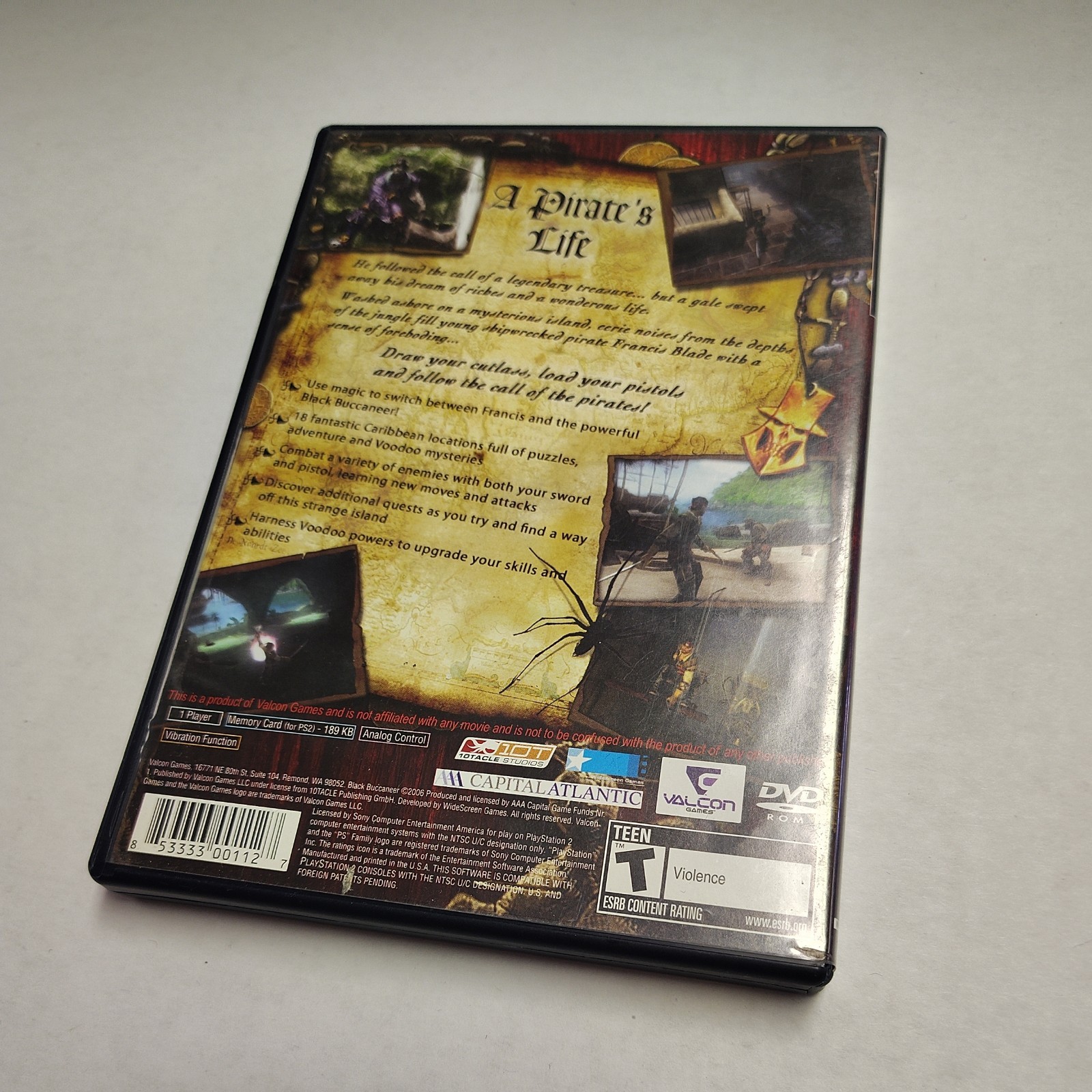 Pirates: Legend of the Black Buccaneer (PlayStation 2, 2006) Complete w/manual