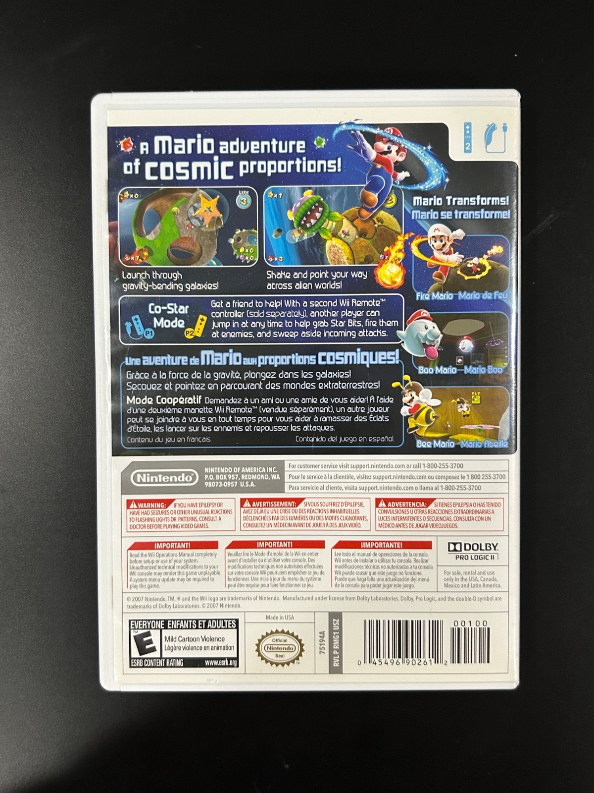 Super Mario Galaxy (Nintendo Wii, 2011) – TESTED & WORKS