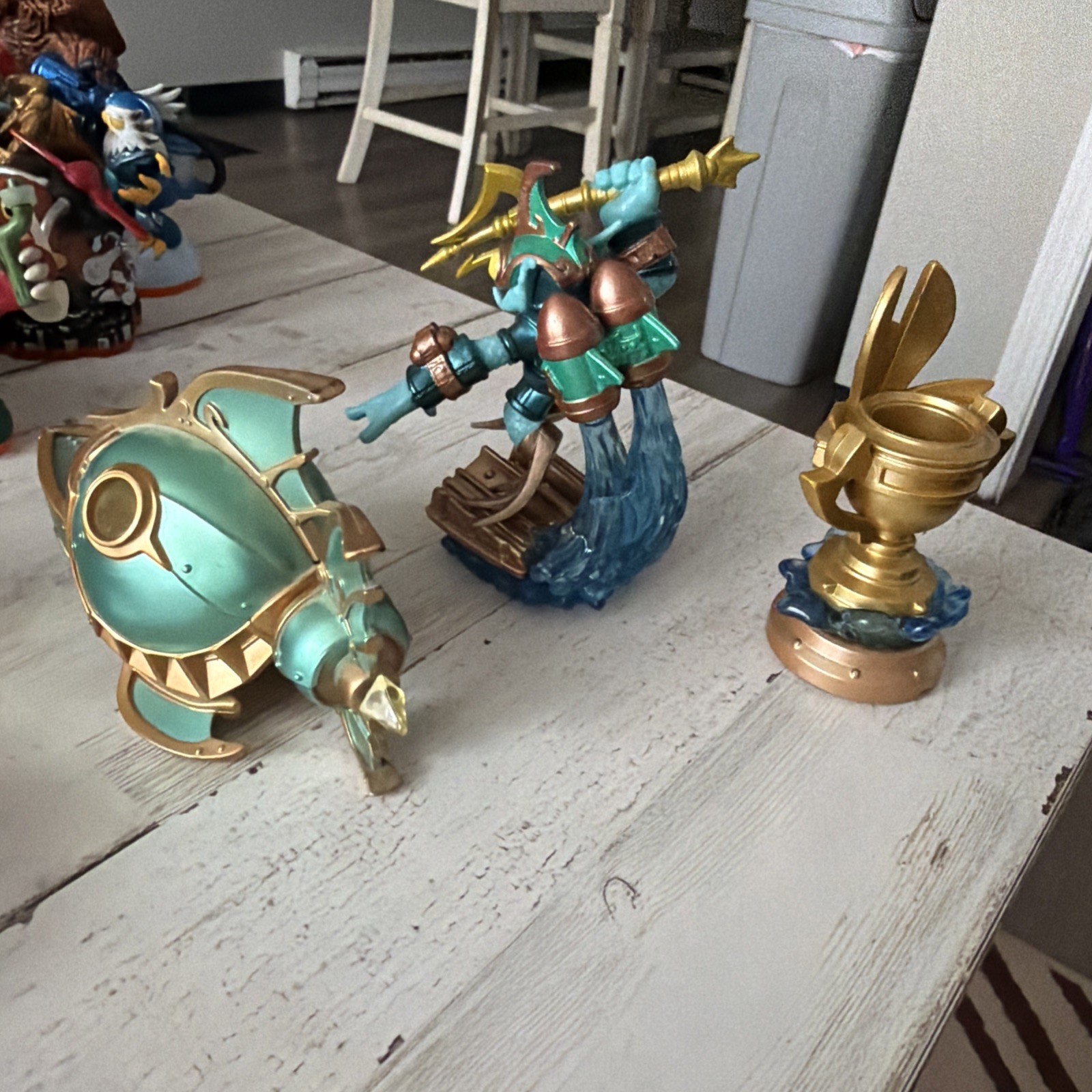 Skylanders Lot of 3 SuperChargers REEF RIPPER, DEEP DIVE GILL GRUNT & SEA TROPHY
