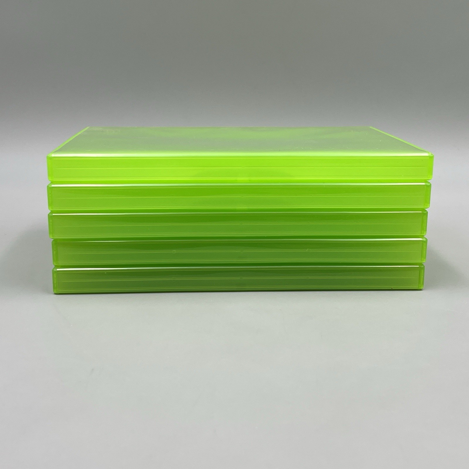 Xbox 360 Game Disc Case Replacement Translucent Green – Lot of 5 *READ*