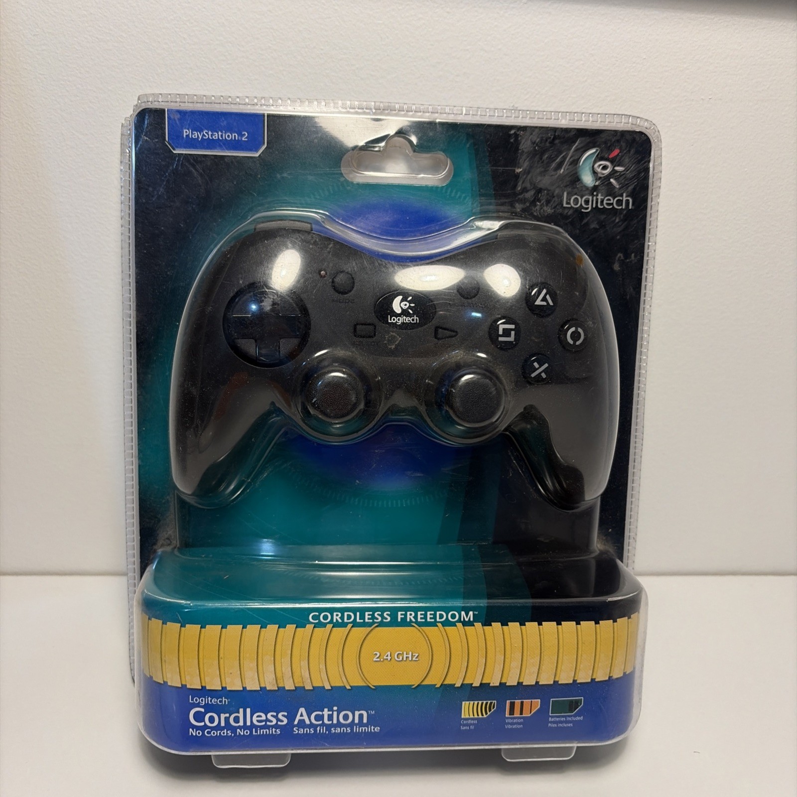 LOGITECH Cordless Action Controller PLAYSTATION 2 PS2 BRAND NEW IN PACKAGE.