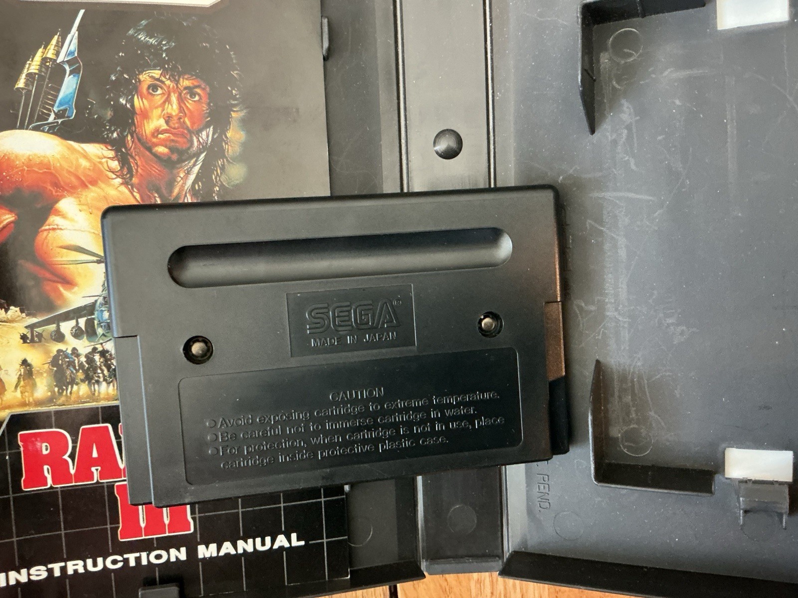 SEGA GENESIS RAMBO 3 COMPLETE IN BOX CIB RARE AUTHENTIC Tested Works